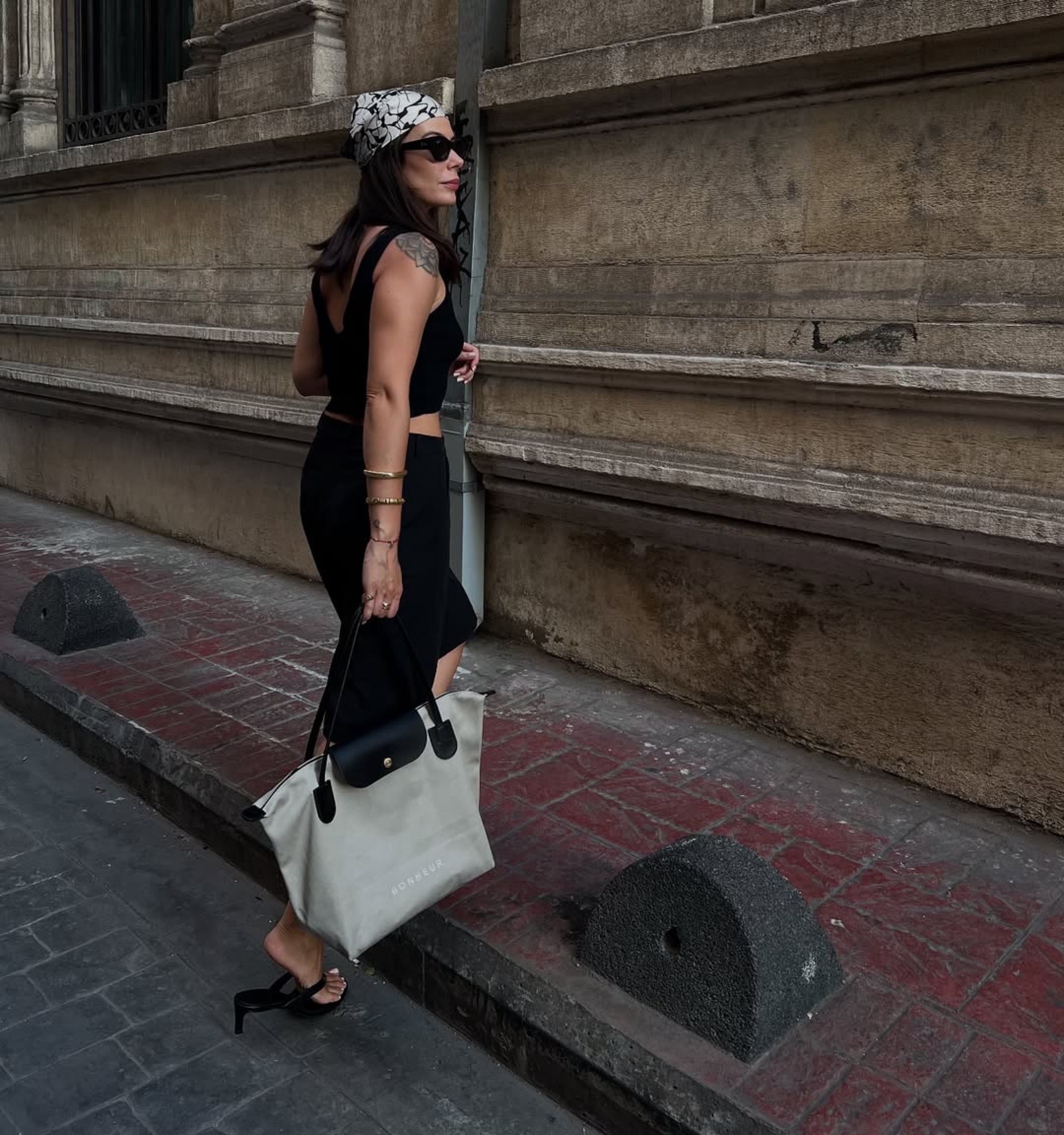 N°7 Canvas Bag- Stone Gray