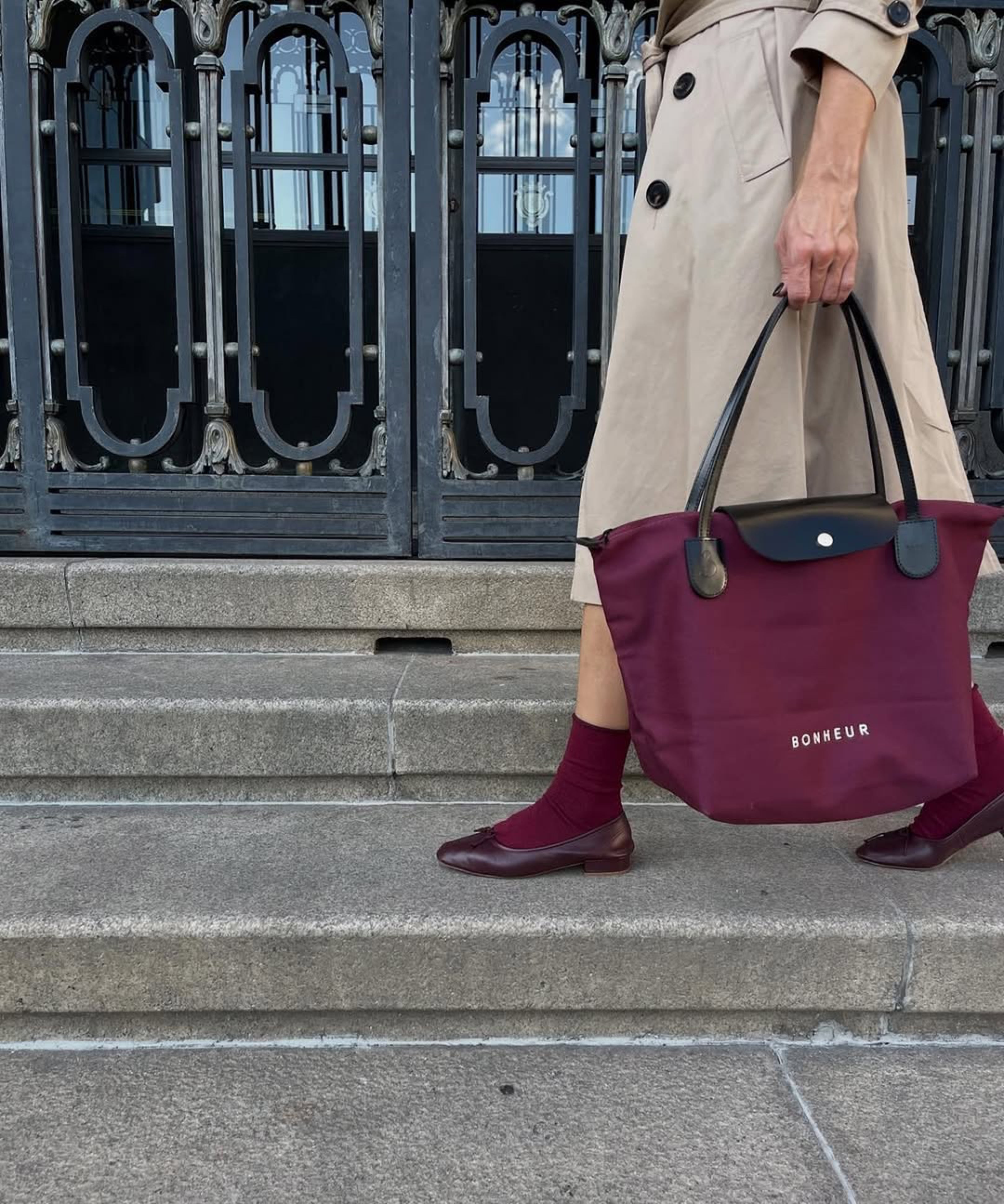 N°7 Canvas Bag- Cherry Red