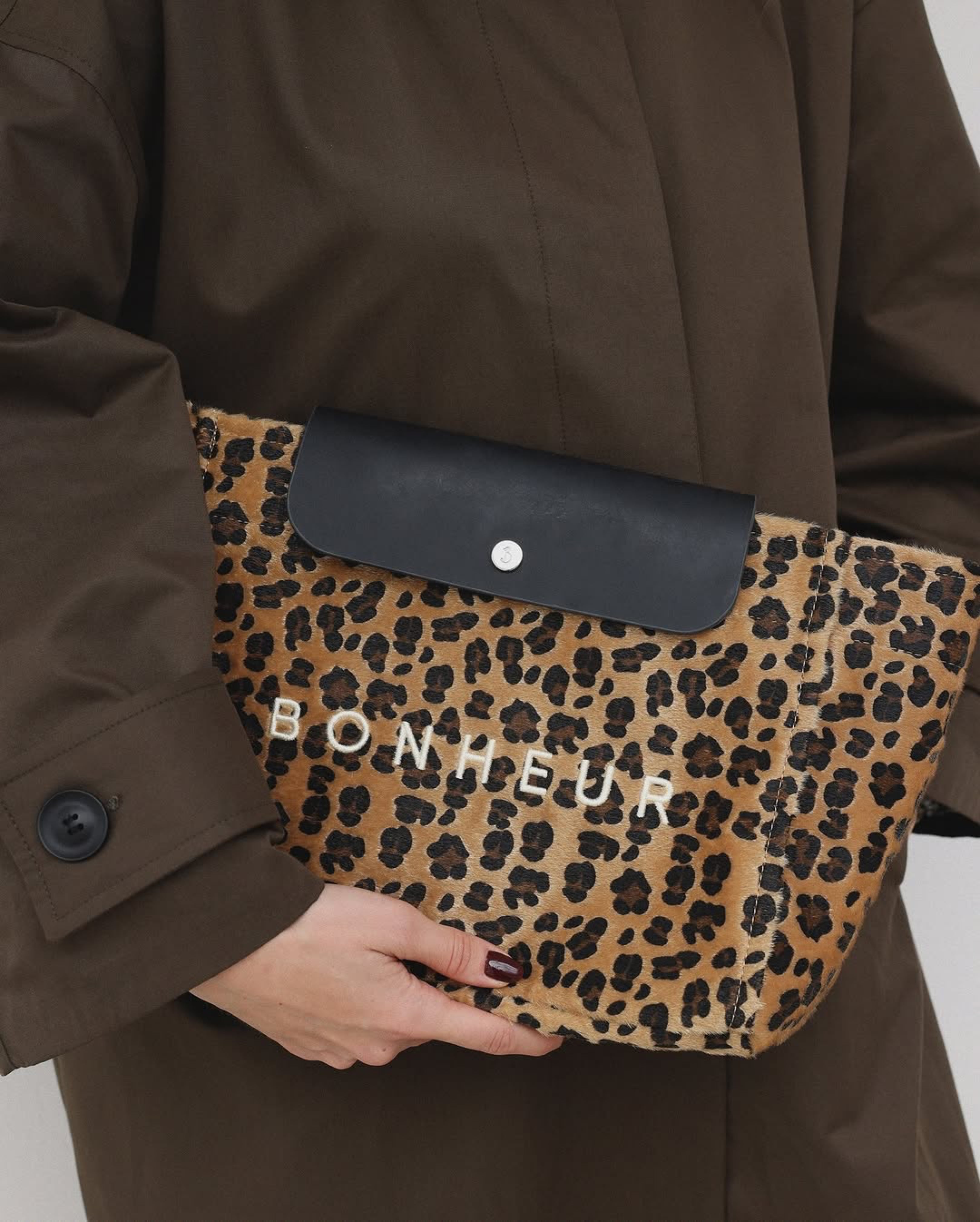 N°6 Canvas Clutch+Bag - Leopard