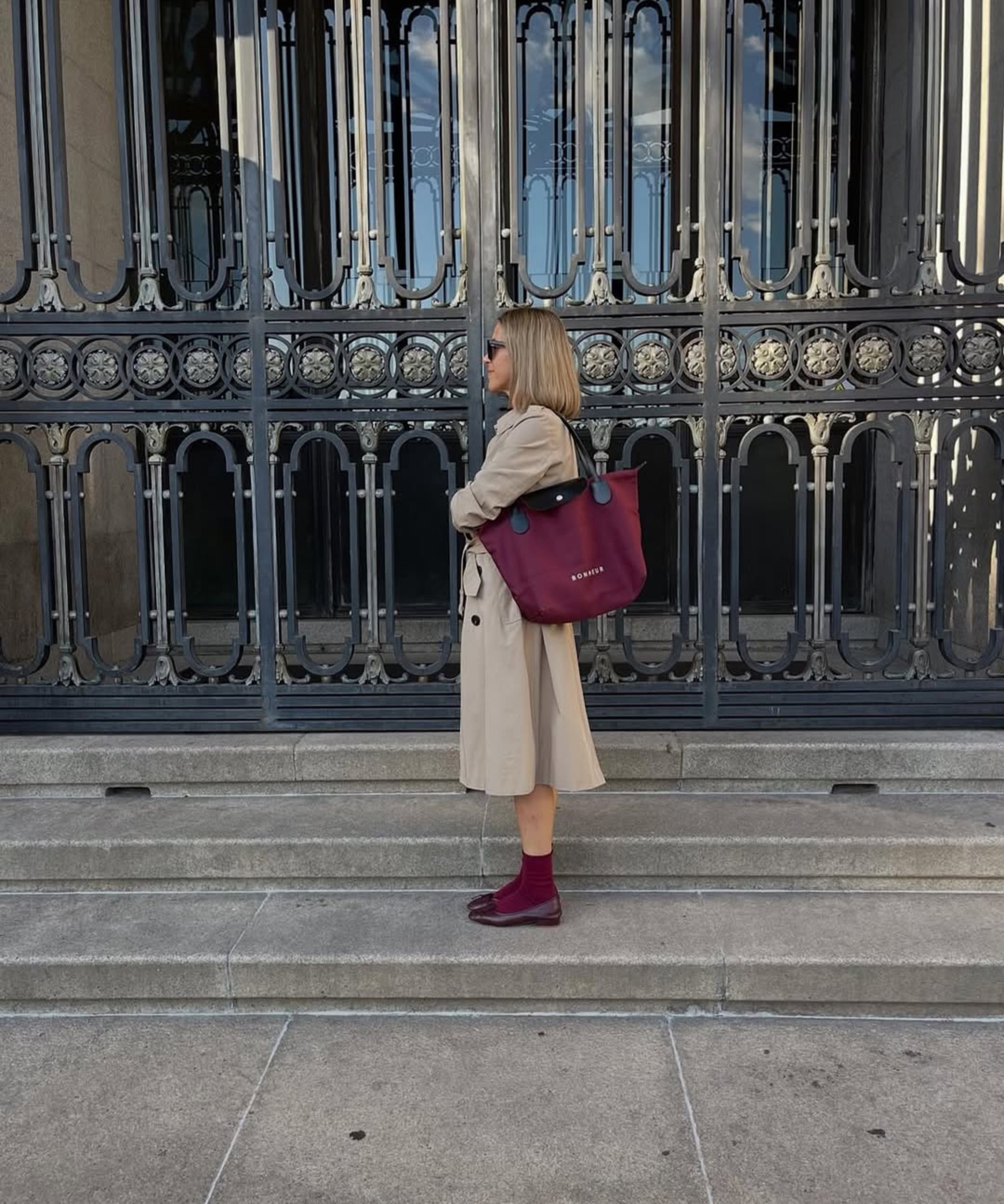 N°7 Canvas Bag- Cherry Red