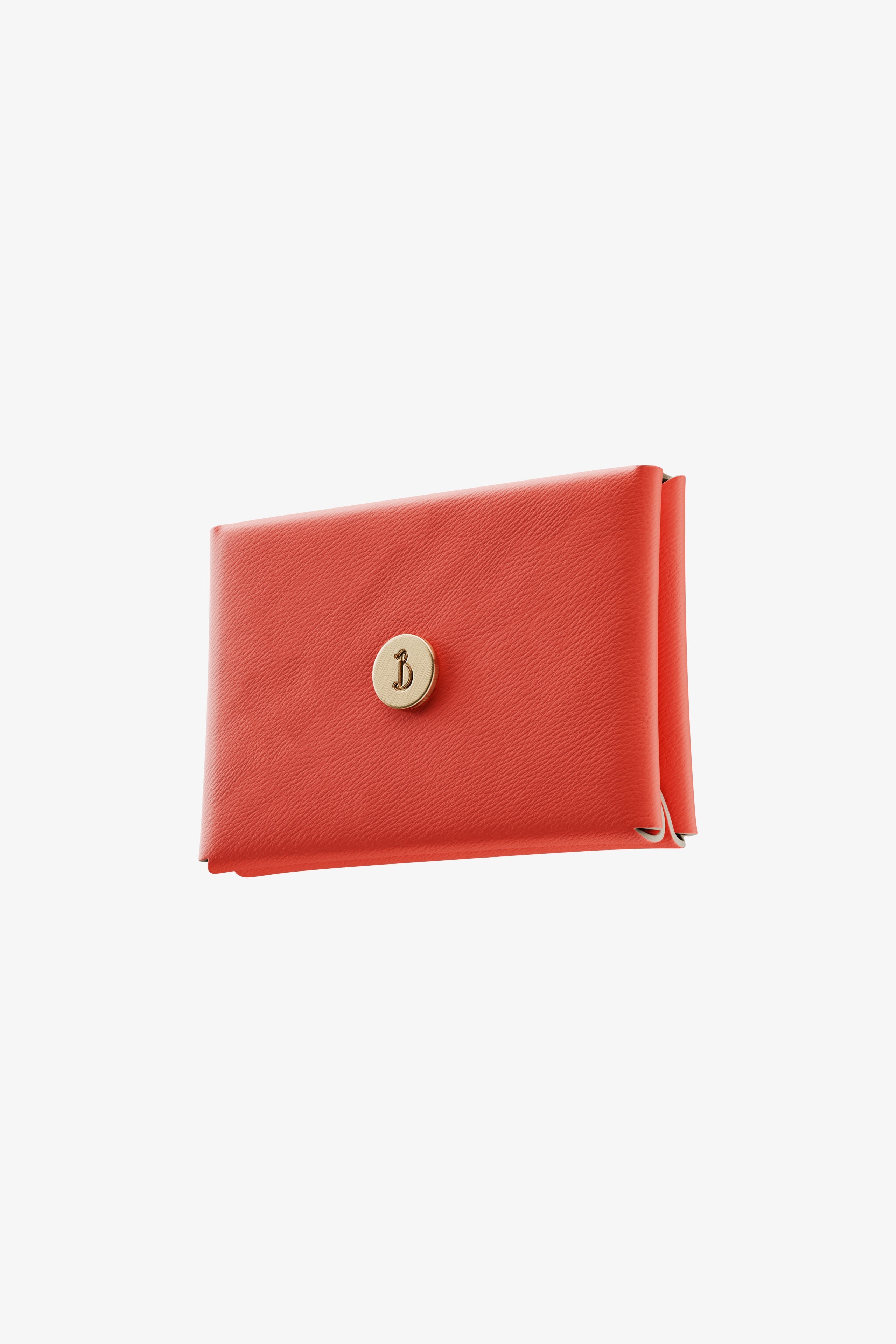 Red Orange Card Holder