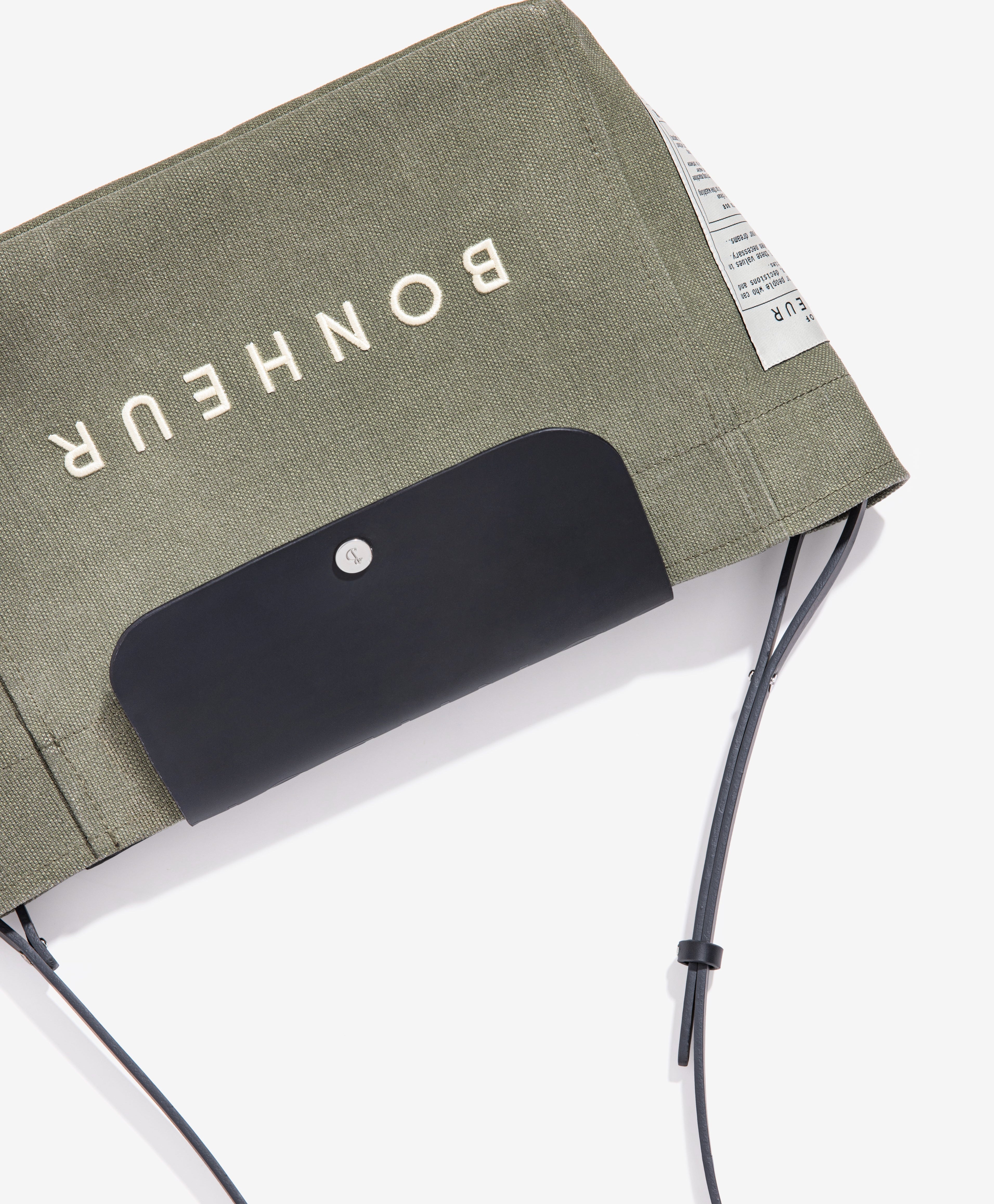 N°6 Canvas Clutch+Bag - Green Tea