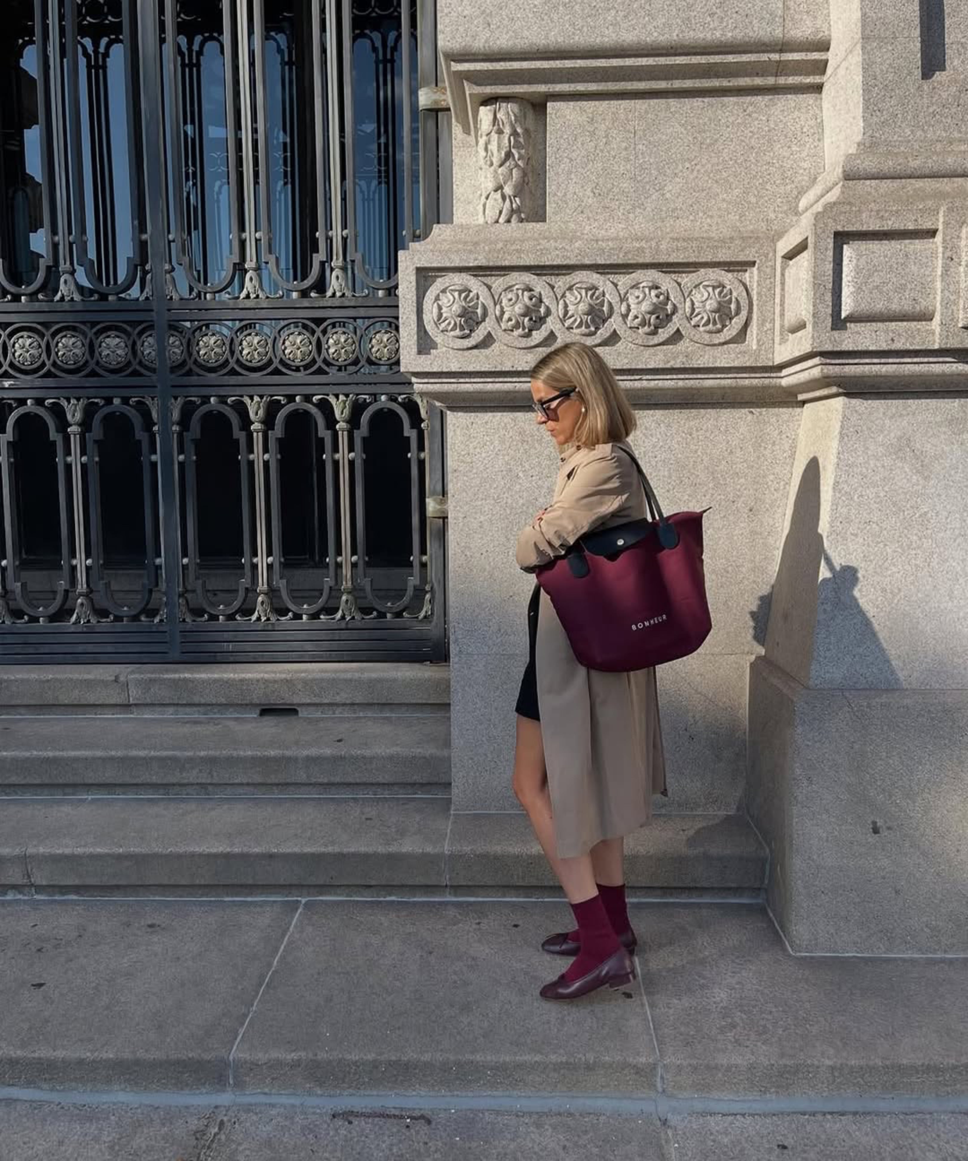 N°7 Canvas Bag- Cherry Red