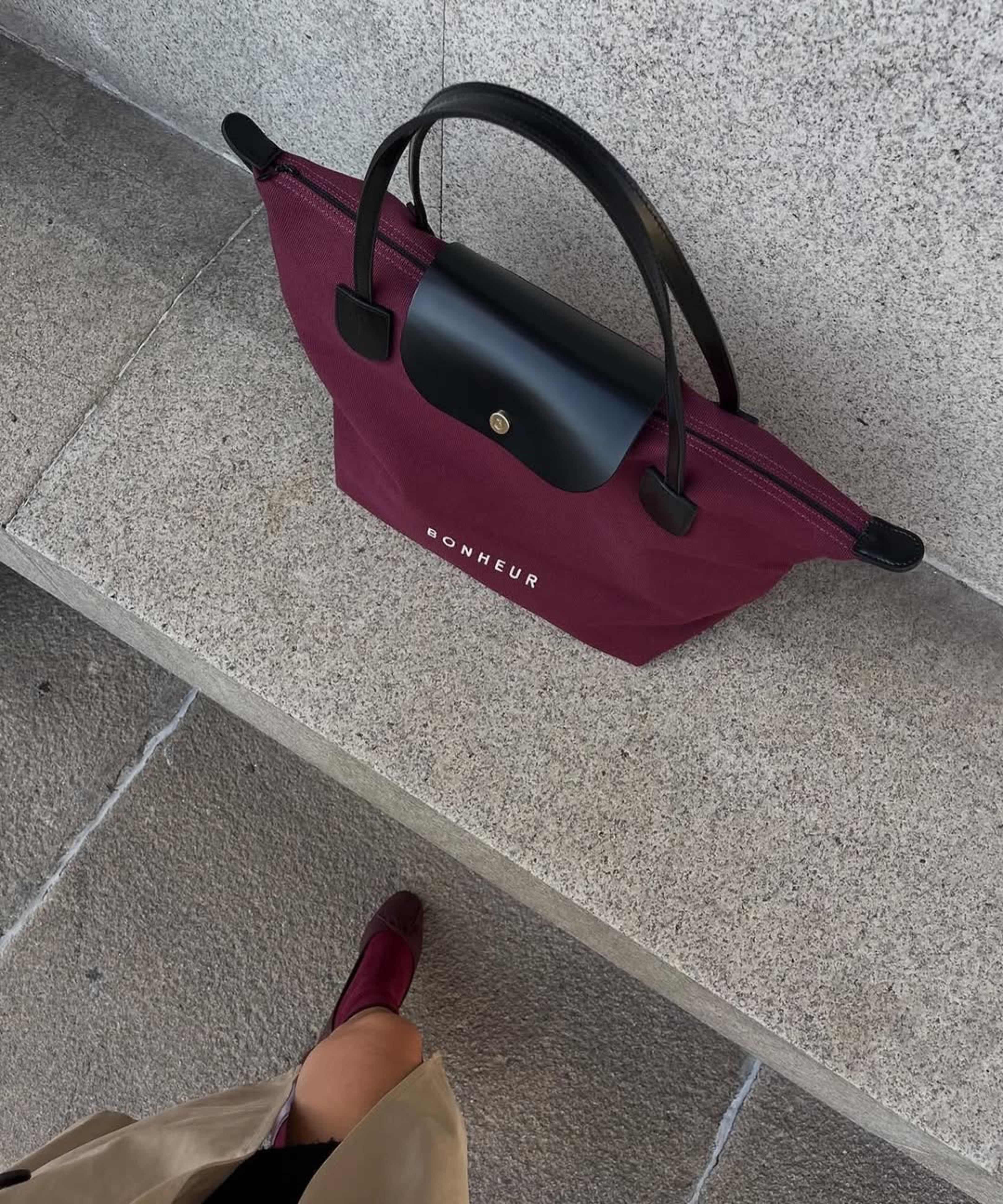 N°7 Canvas Bag- Cherry Red