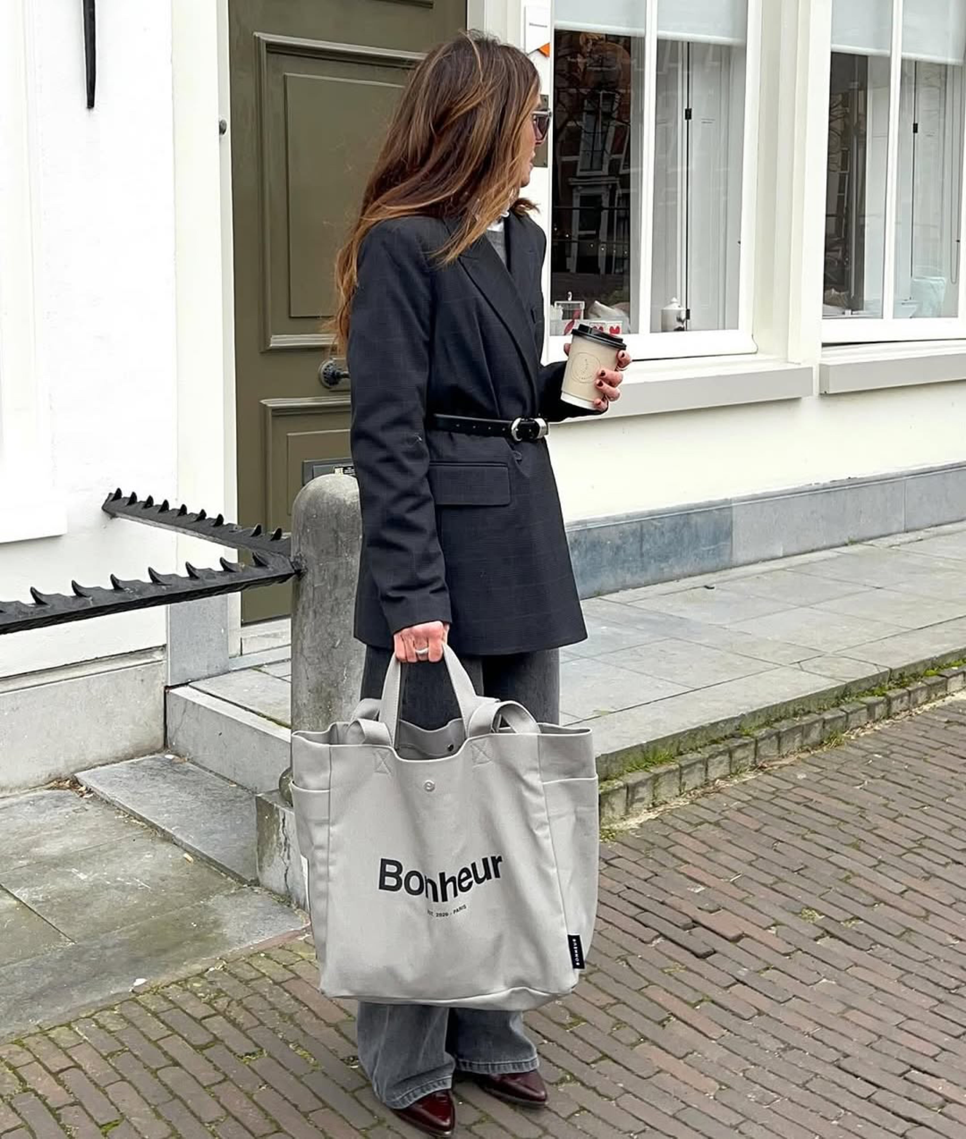 N°4 Kanvas Çanta- Suede Gray