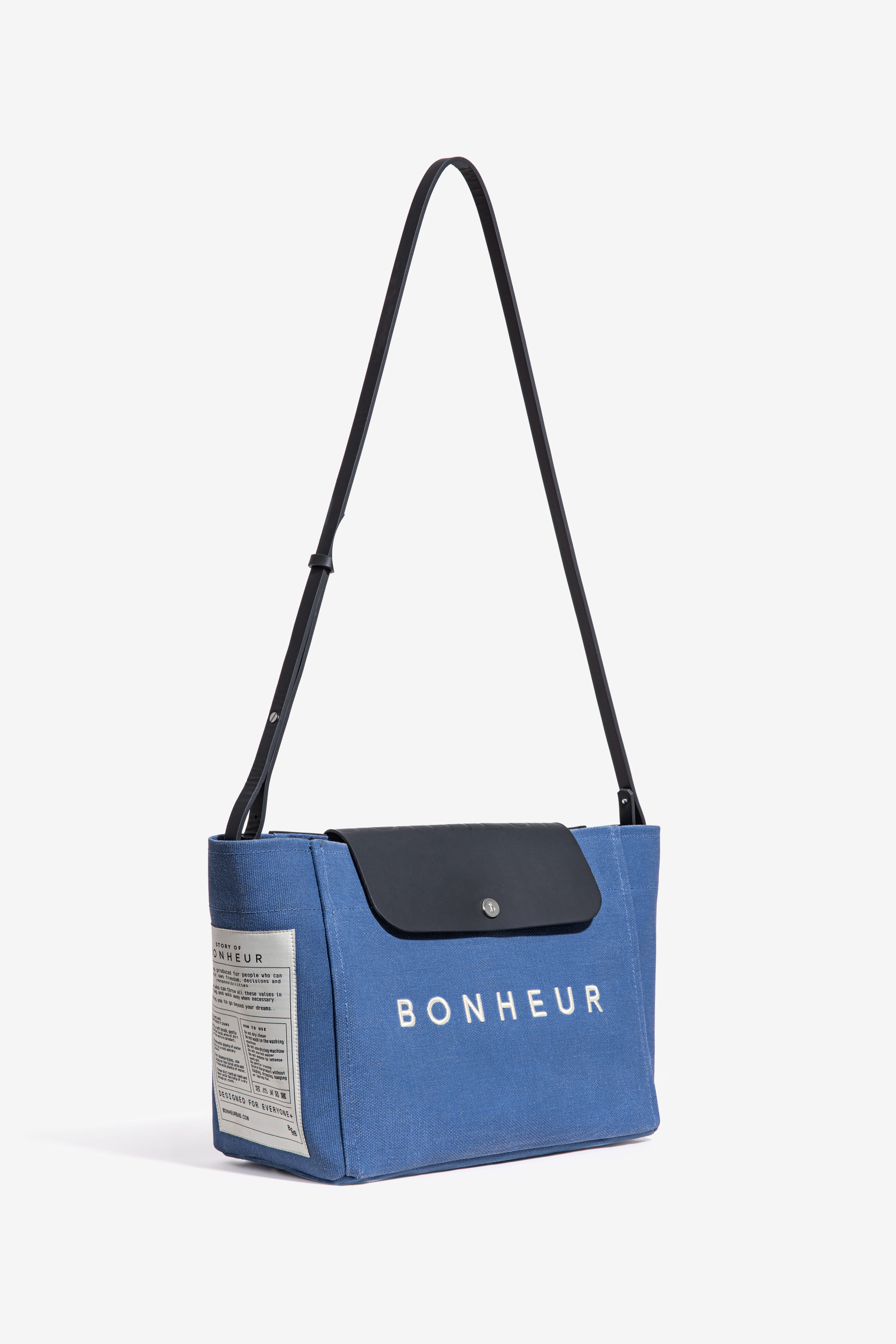 N°6 Canvas Clutch+Bag - Parisian Blue