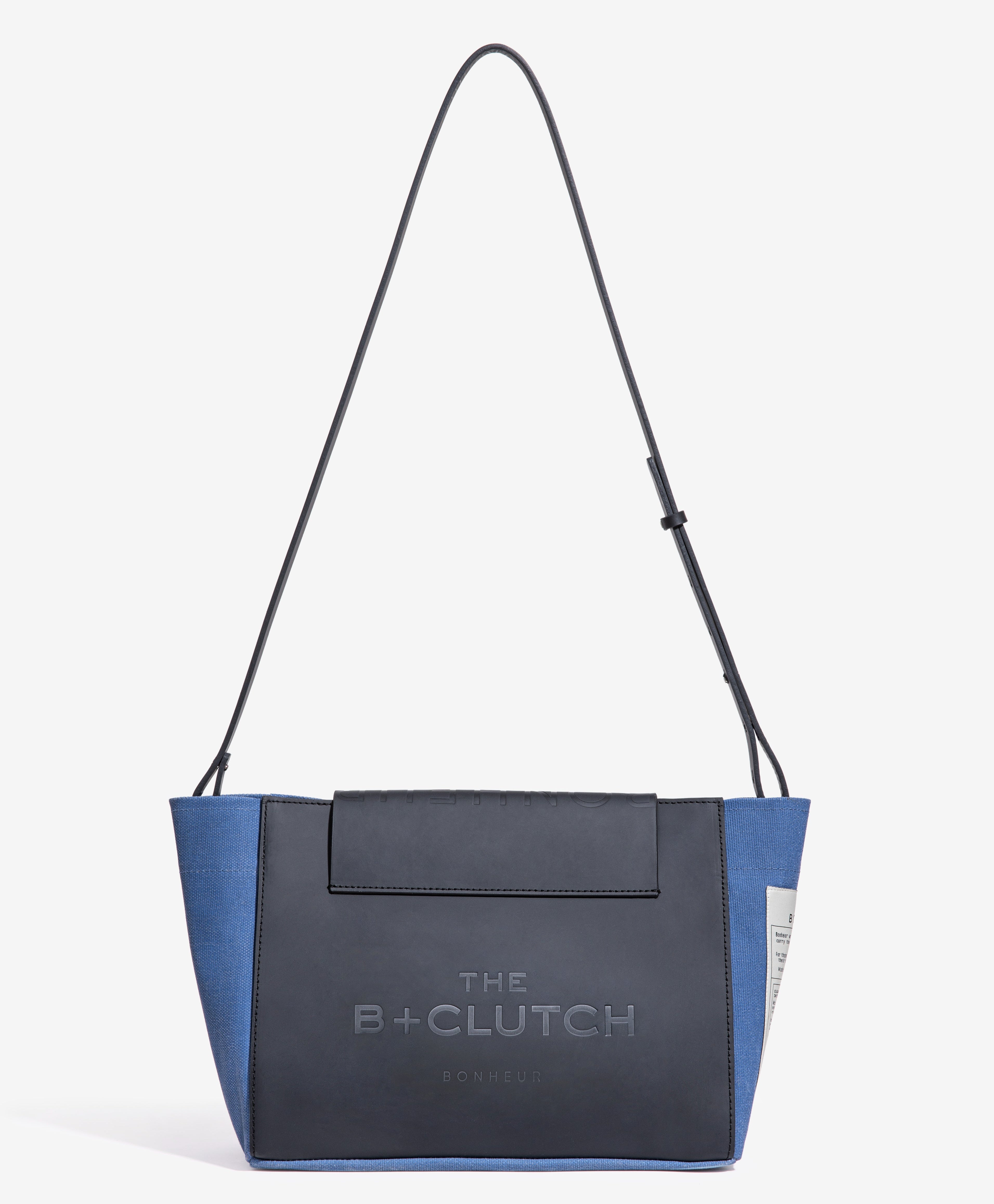 N°6 Canvas Clutch+Bag - Parisian Blue