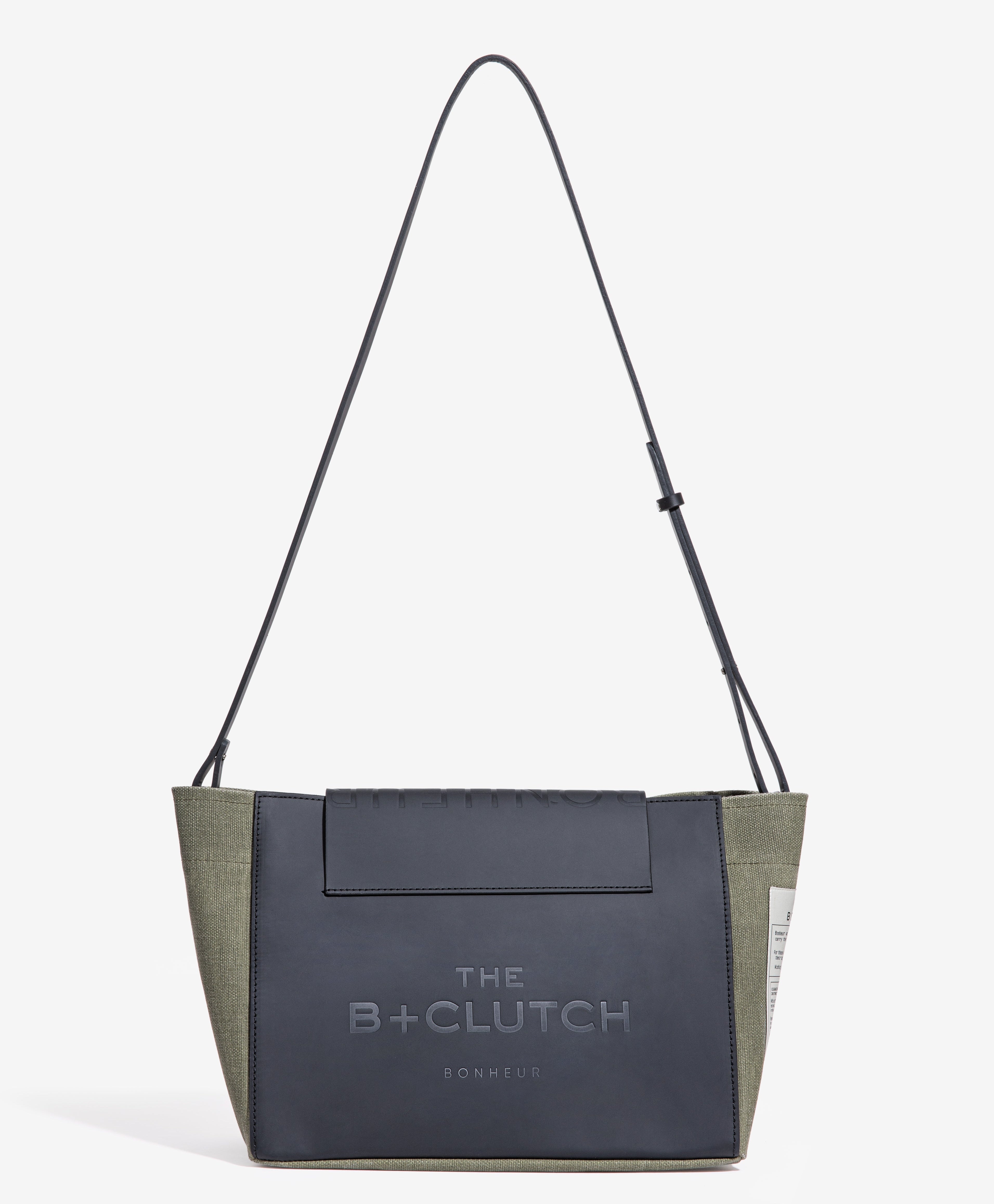 N°6 Canvas Clutch+Bag - Green Tea