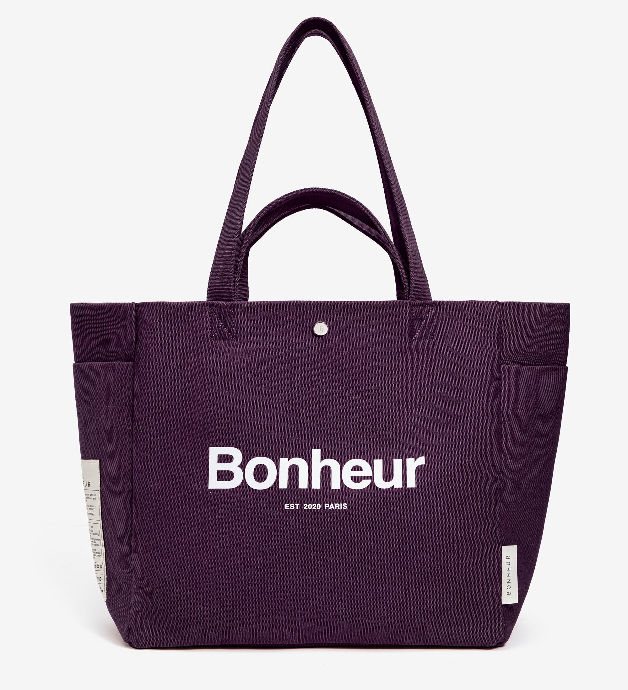 N°4 Canvas Cotton Bag- Plum Purple