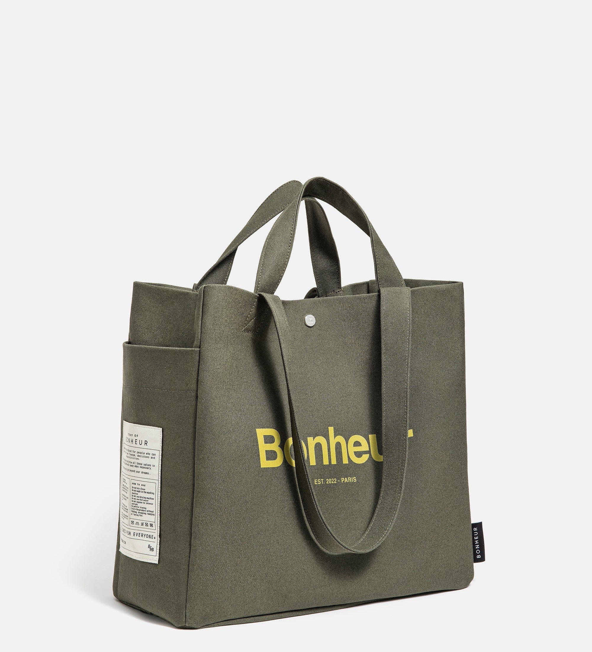 N°4 Canvas Cotton Bag- Green Splash