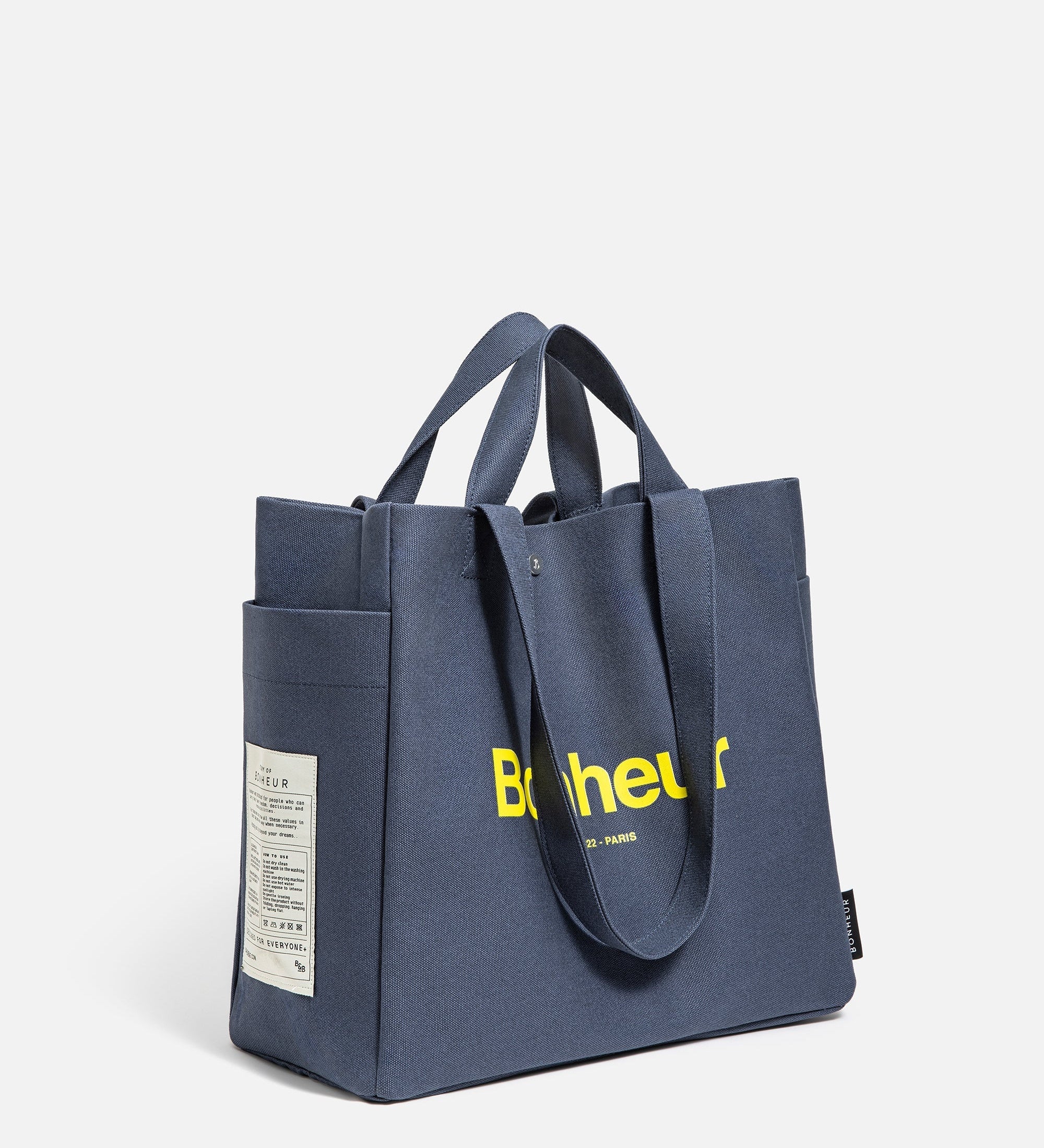 N°4 Canvas Cotton Bag- Blue Jean