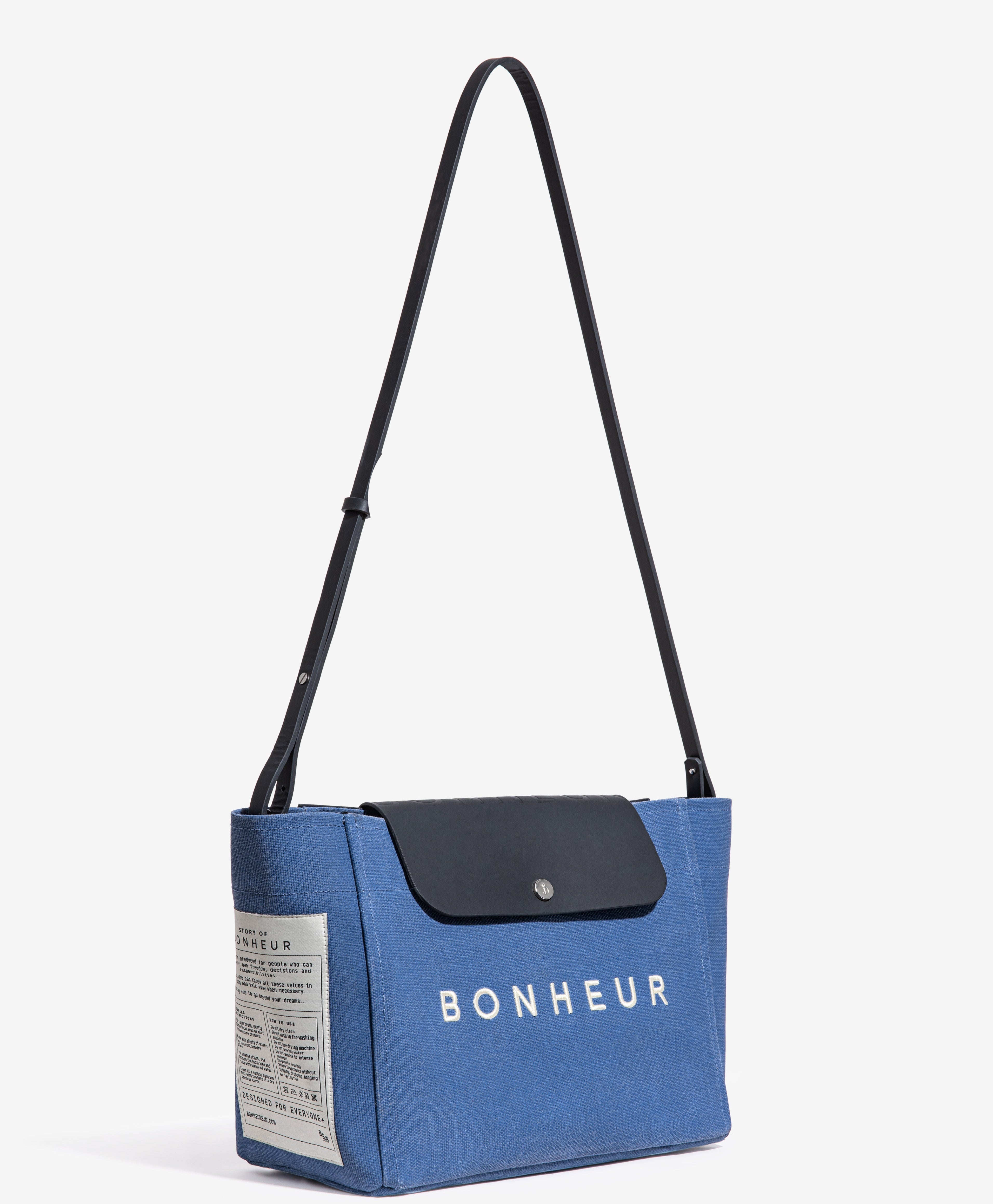 N°6 Canvas Clutch+Bag - Parisian Blue