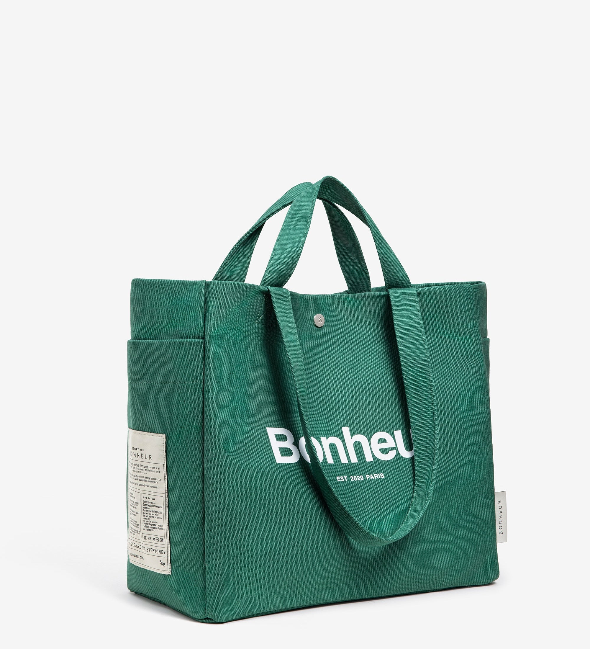 N°4 Canvas Cotton Bag- Spring Green
