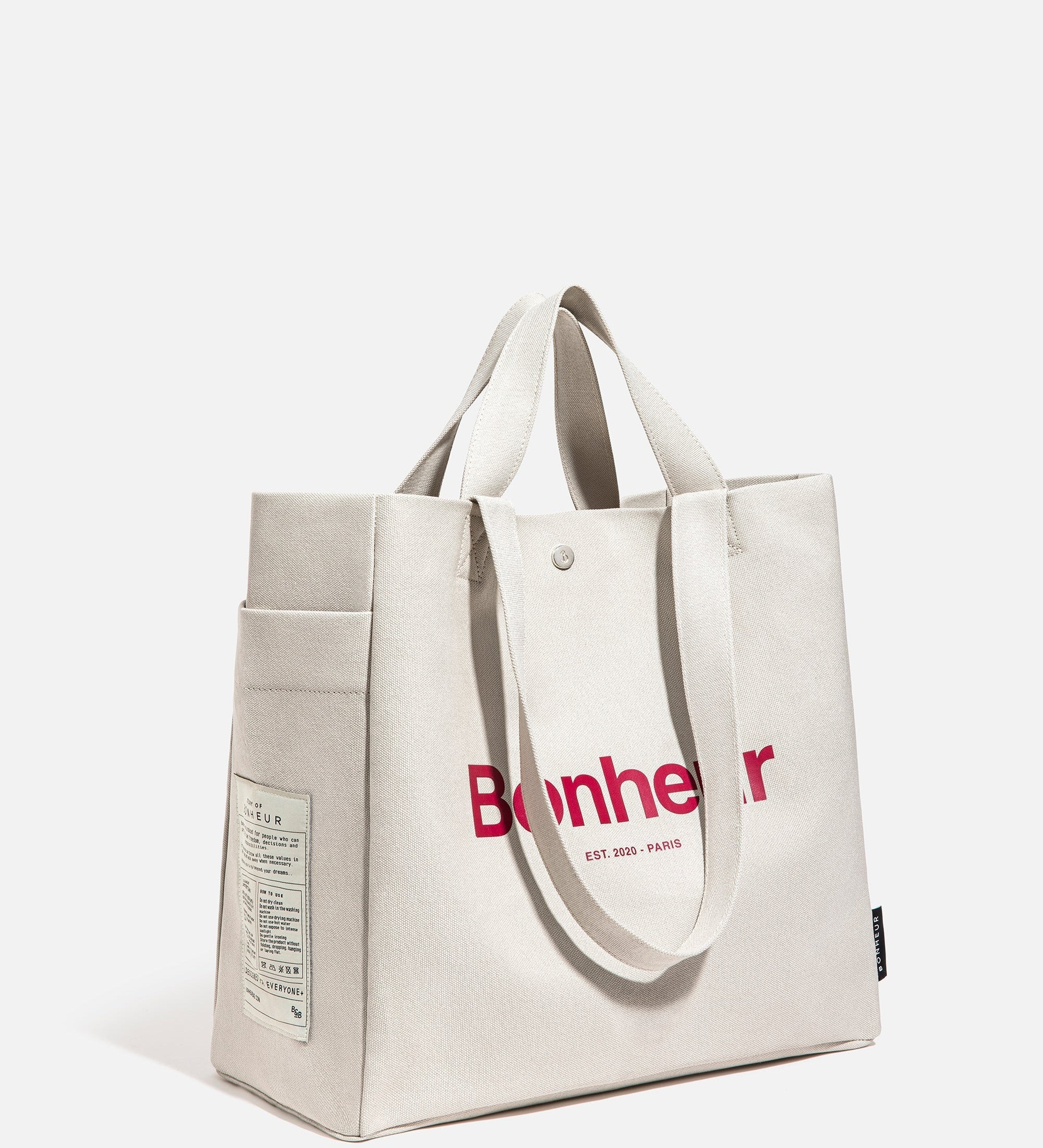 N°4 Canvas Cotton Bag- Soft Gray
