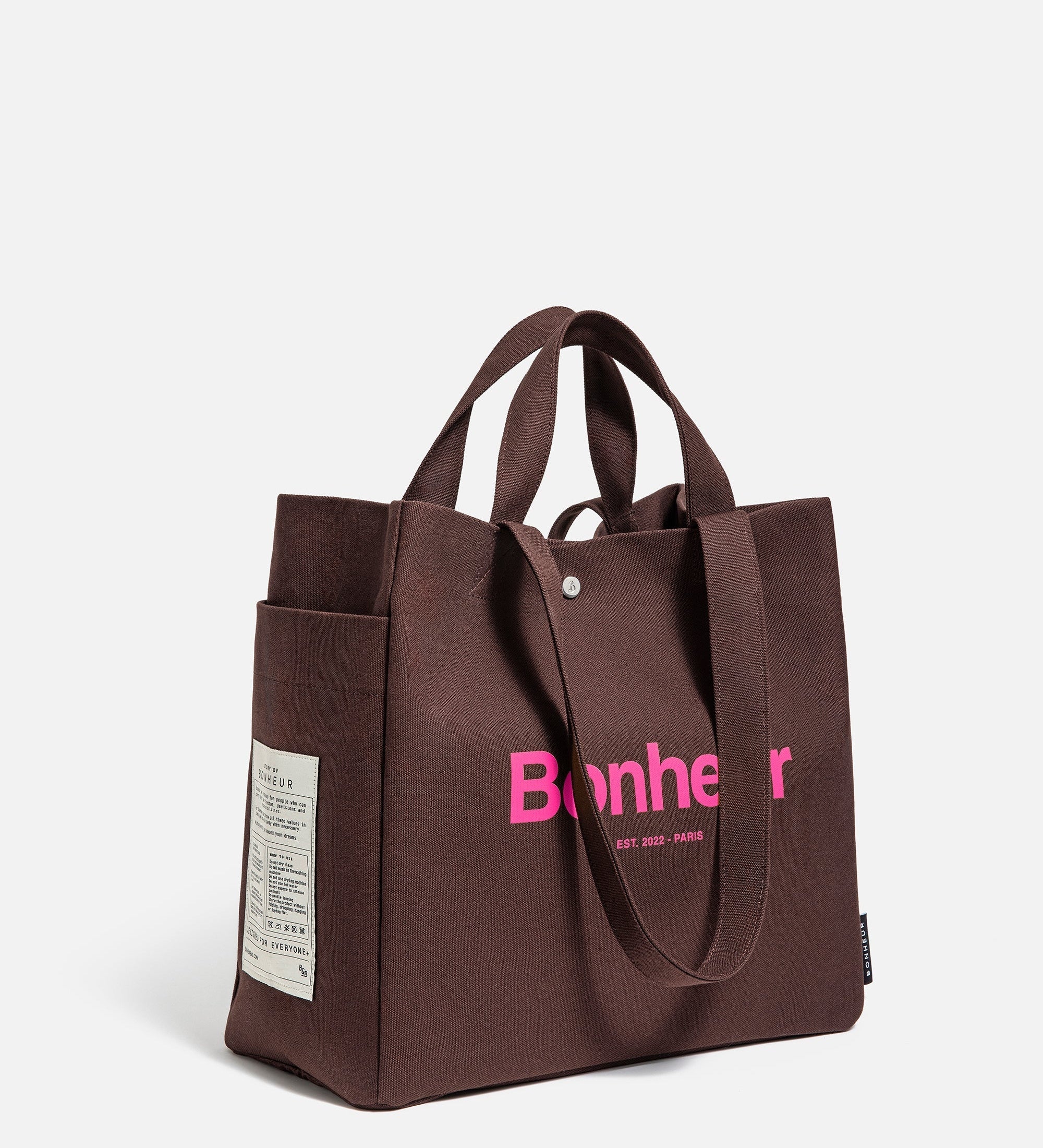 N°4 Canvas Cotton Bag- Cherry Brownıe