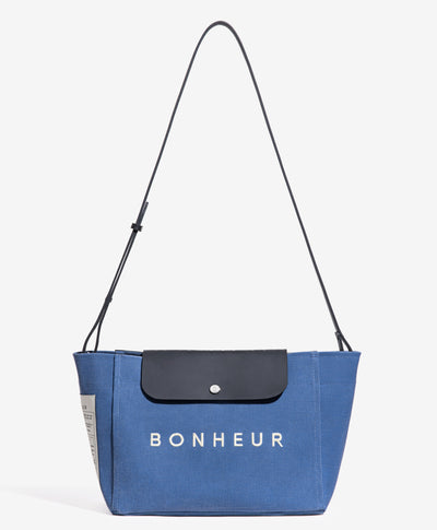 N°6 Canvas Clutch+Bag - Parisian Blue