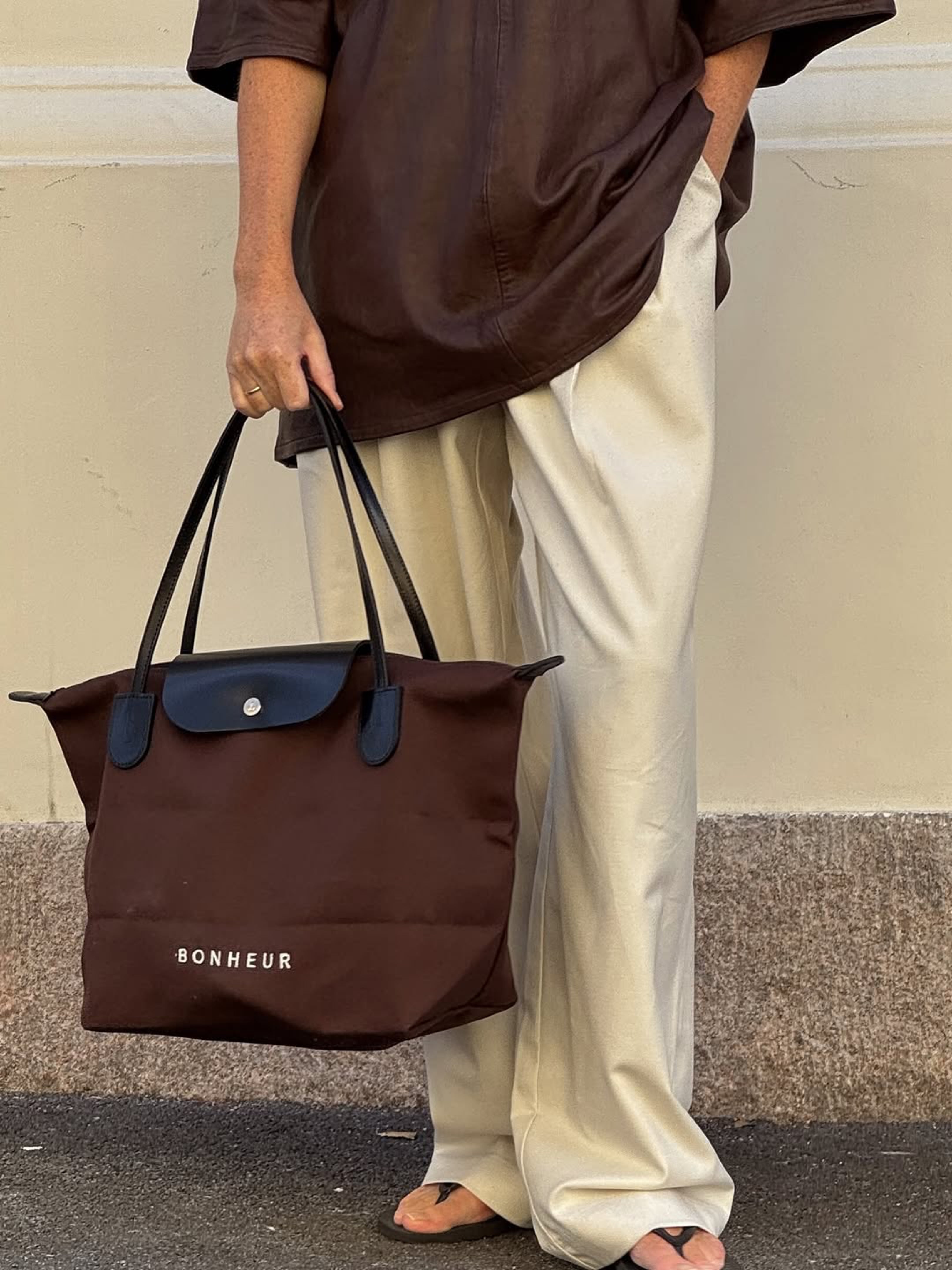 N°7 Canvas Bag- Chocolate Brownıe