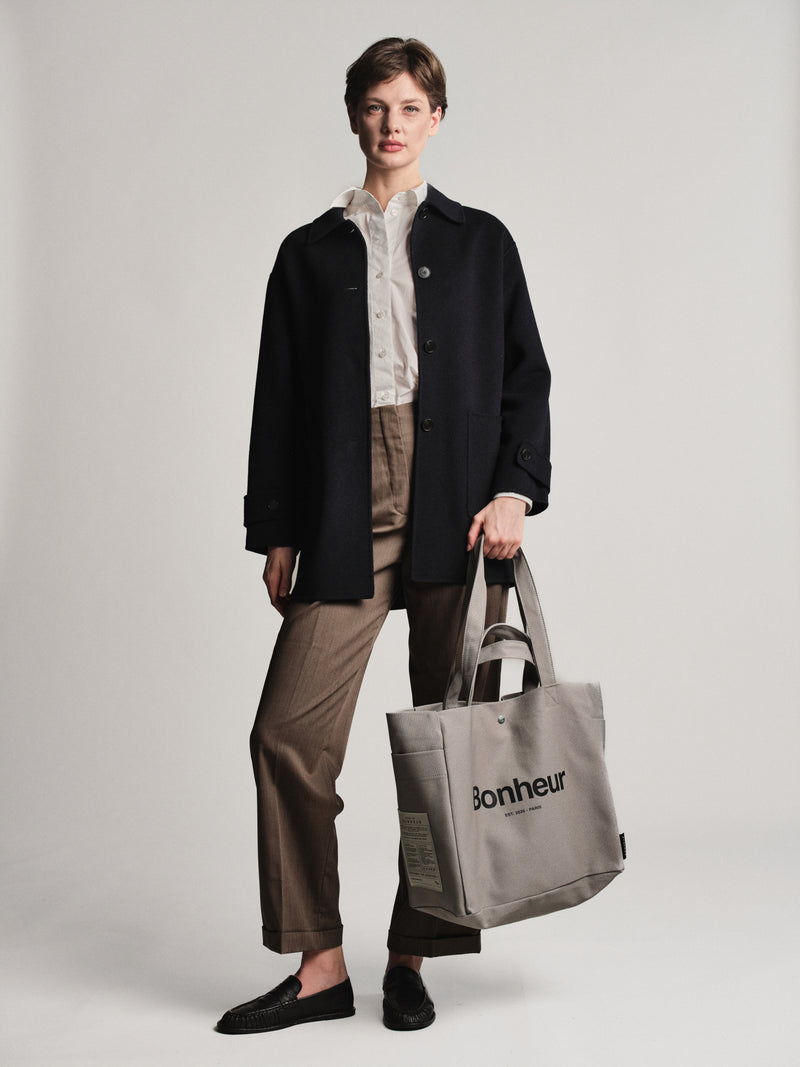 N°4 Canvas Cotton Bag- Suede Gray