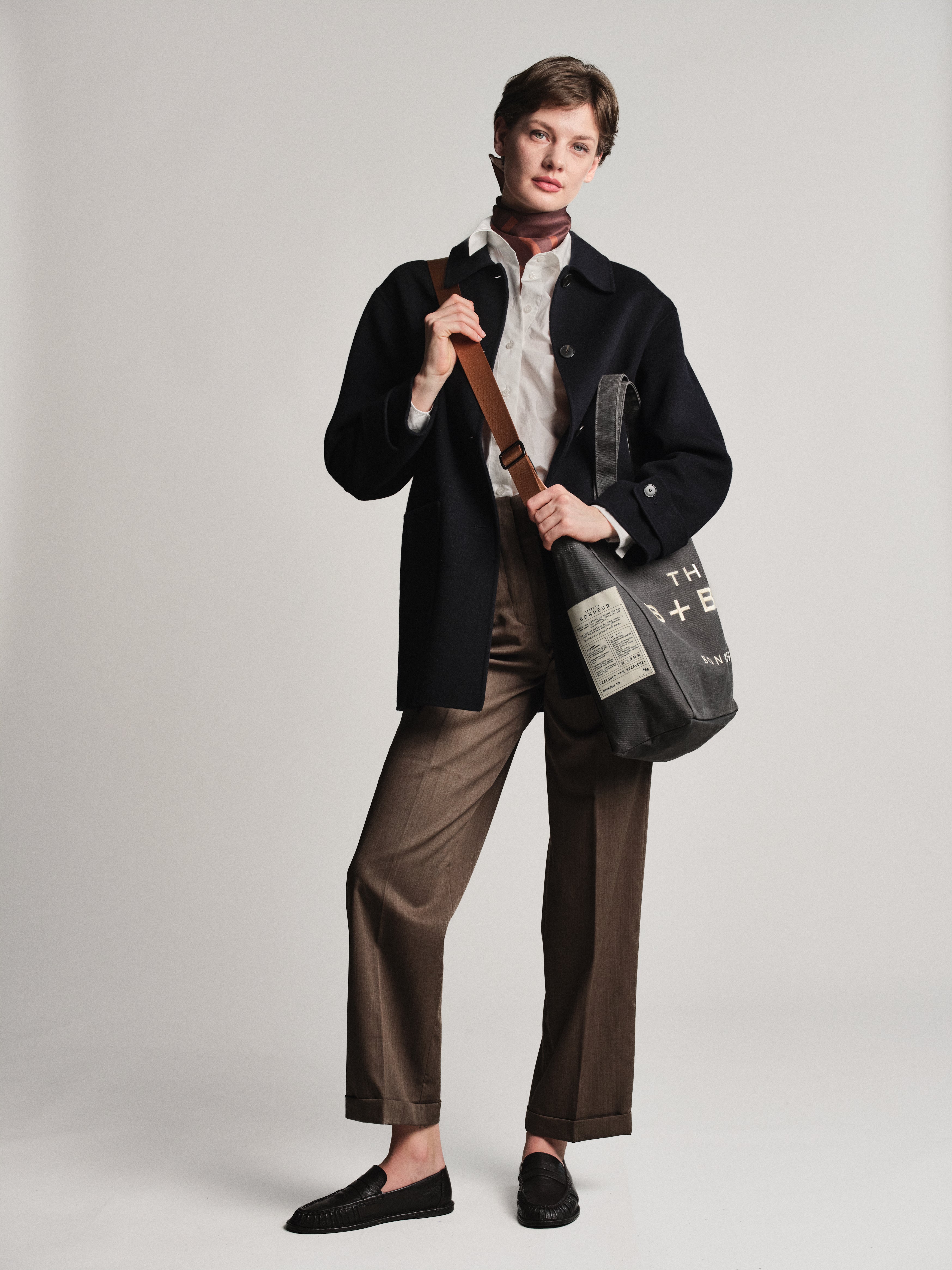 Canvas Ghost Gray Medium Tote Bag