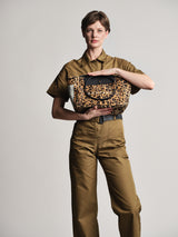 N°6 Canvas Clutch+Bag - Leopard