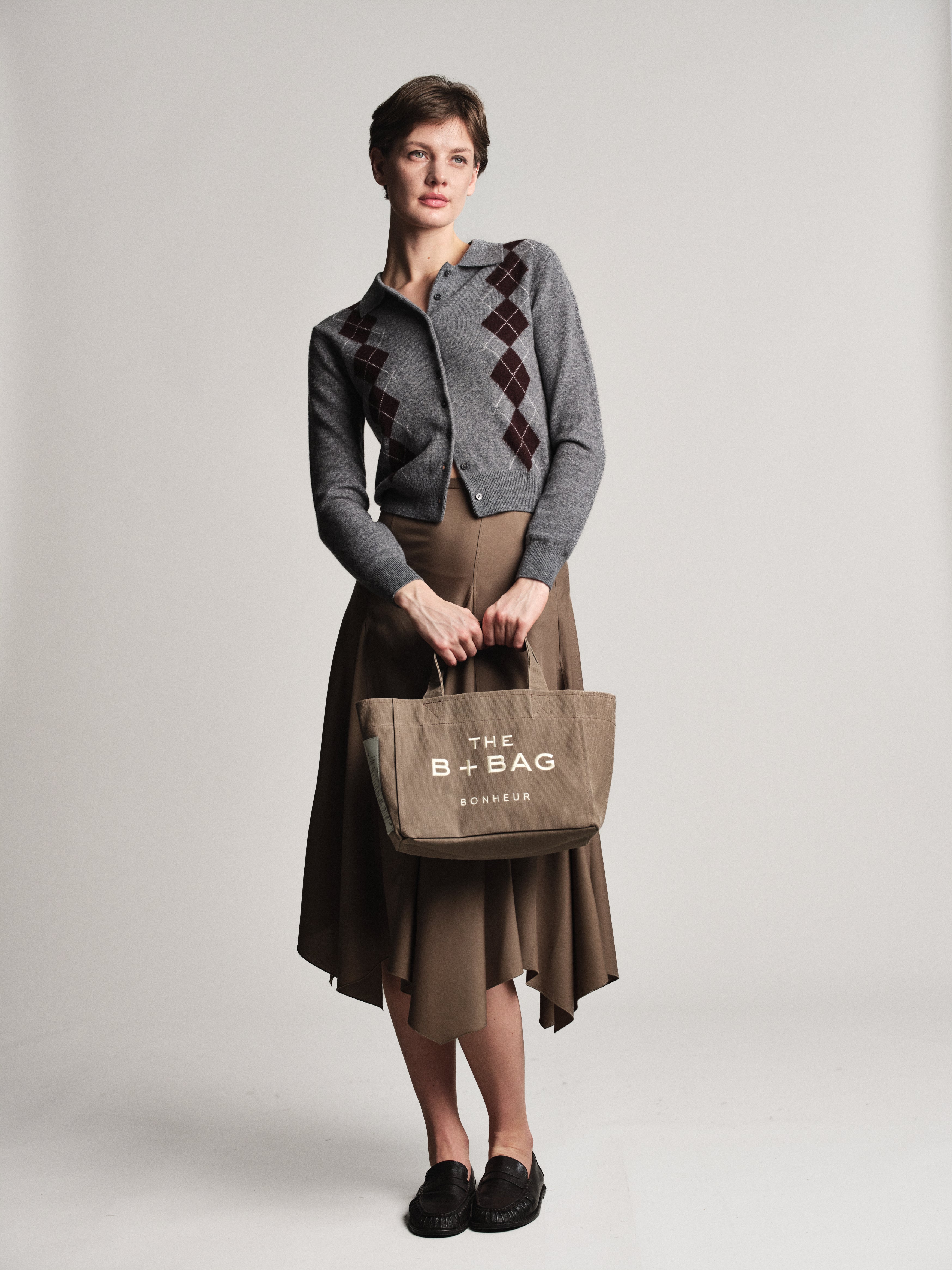 Canvas Chocolate Malt Small Tote Bag