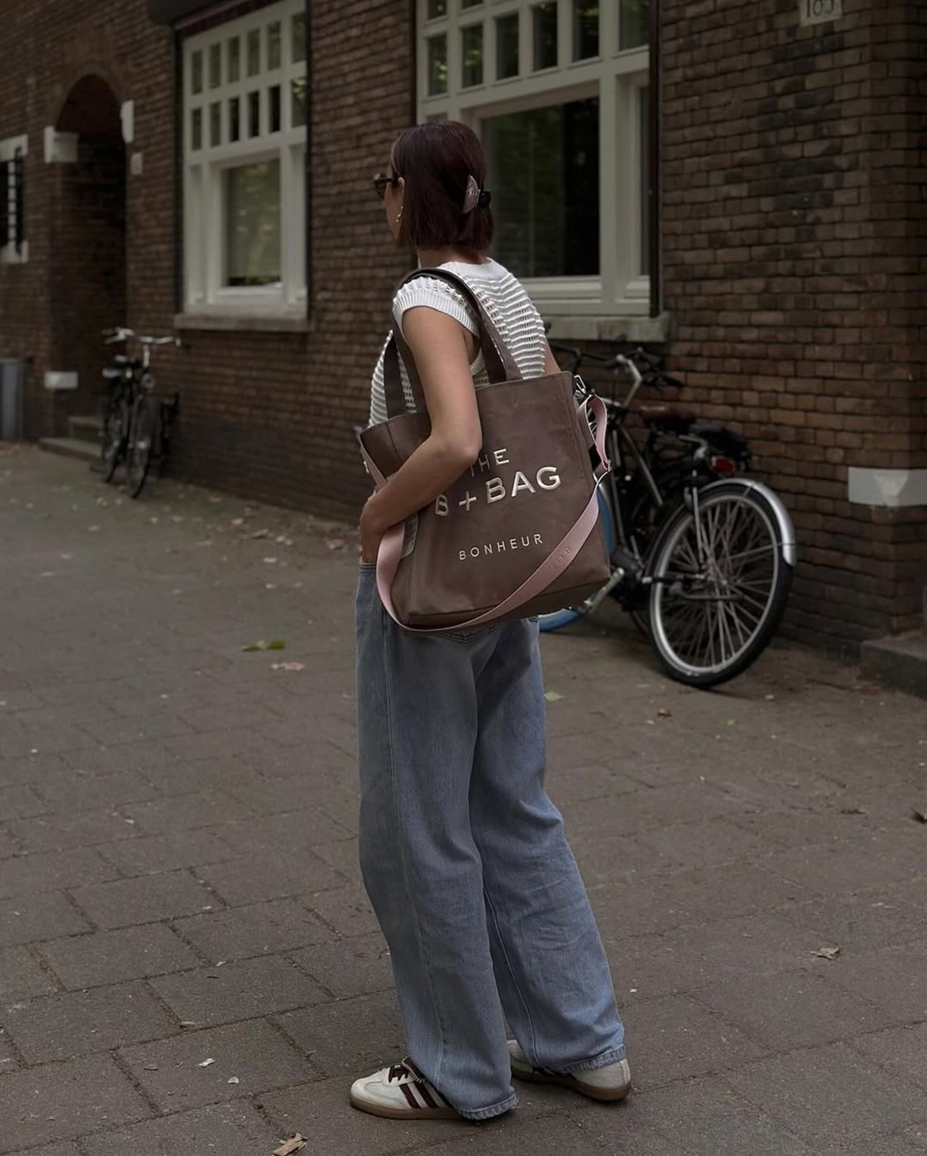 Canvas Chocolate Malt Medium Tote Bag