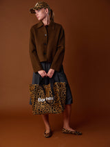 N°4 Canvas Cotton Bag - Leopard