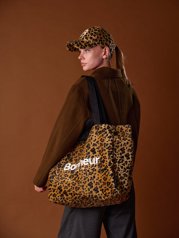 N°4 Canvas Cotton Bag - Leopard