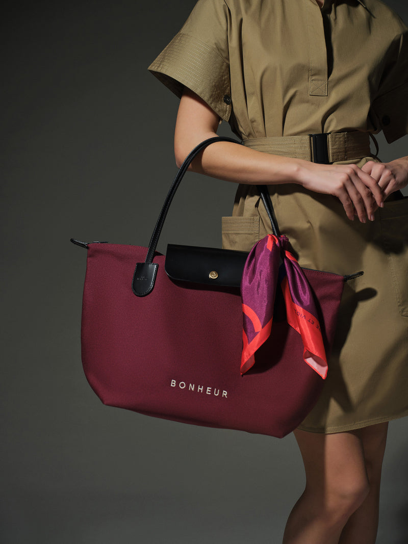 N°7 Canvas Bag- Cherry Red