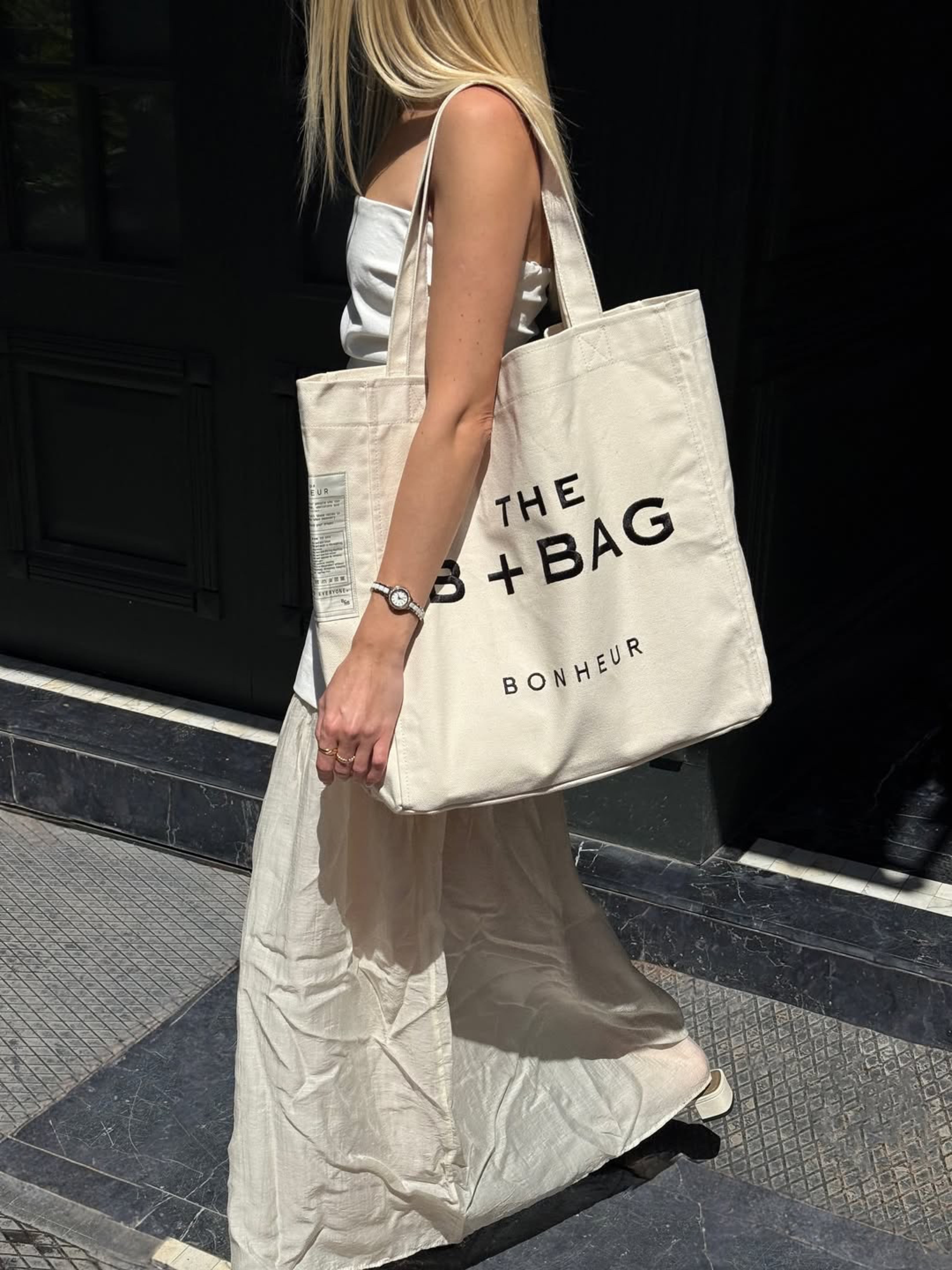 Canvas Coconut Milk Medium Tote Bag