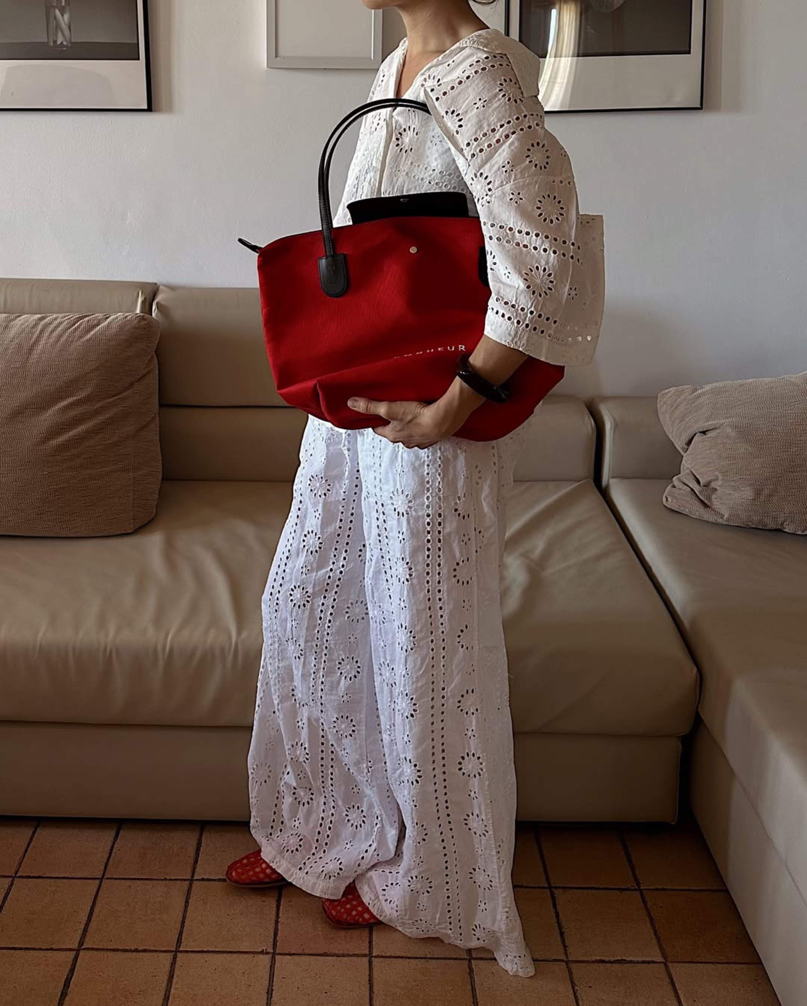 N°7 Canvas Bag- Chıllı Red