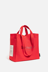 N°4 Canvas Cotton Bag- Raspberry Red