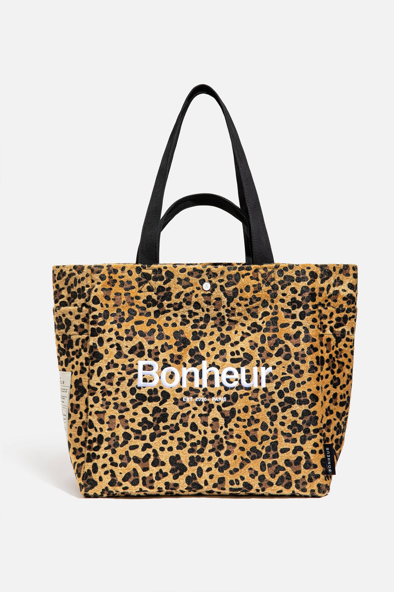 N°4 Canvas Cotton Bag - Leopard