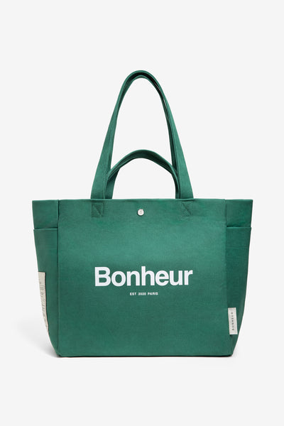 N°4 Canvas Cotton Bag- Spring Green
