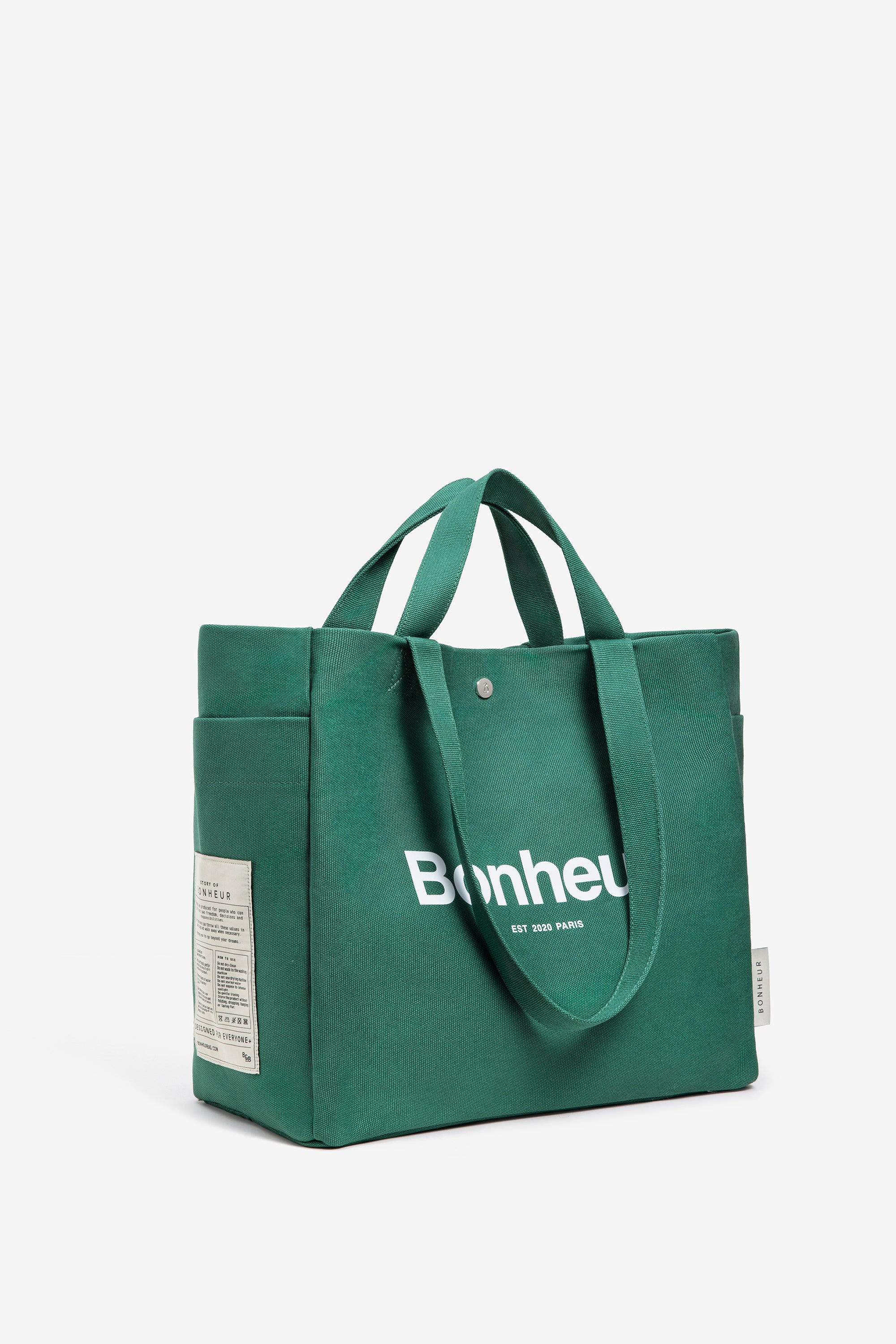 N°4 Canvas Cotton Bag- Spring Green