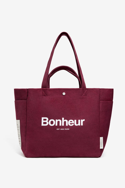N°4 Canvas Cotton Bag- Cherry Red