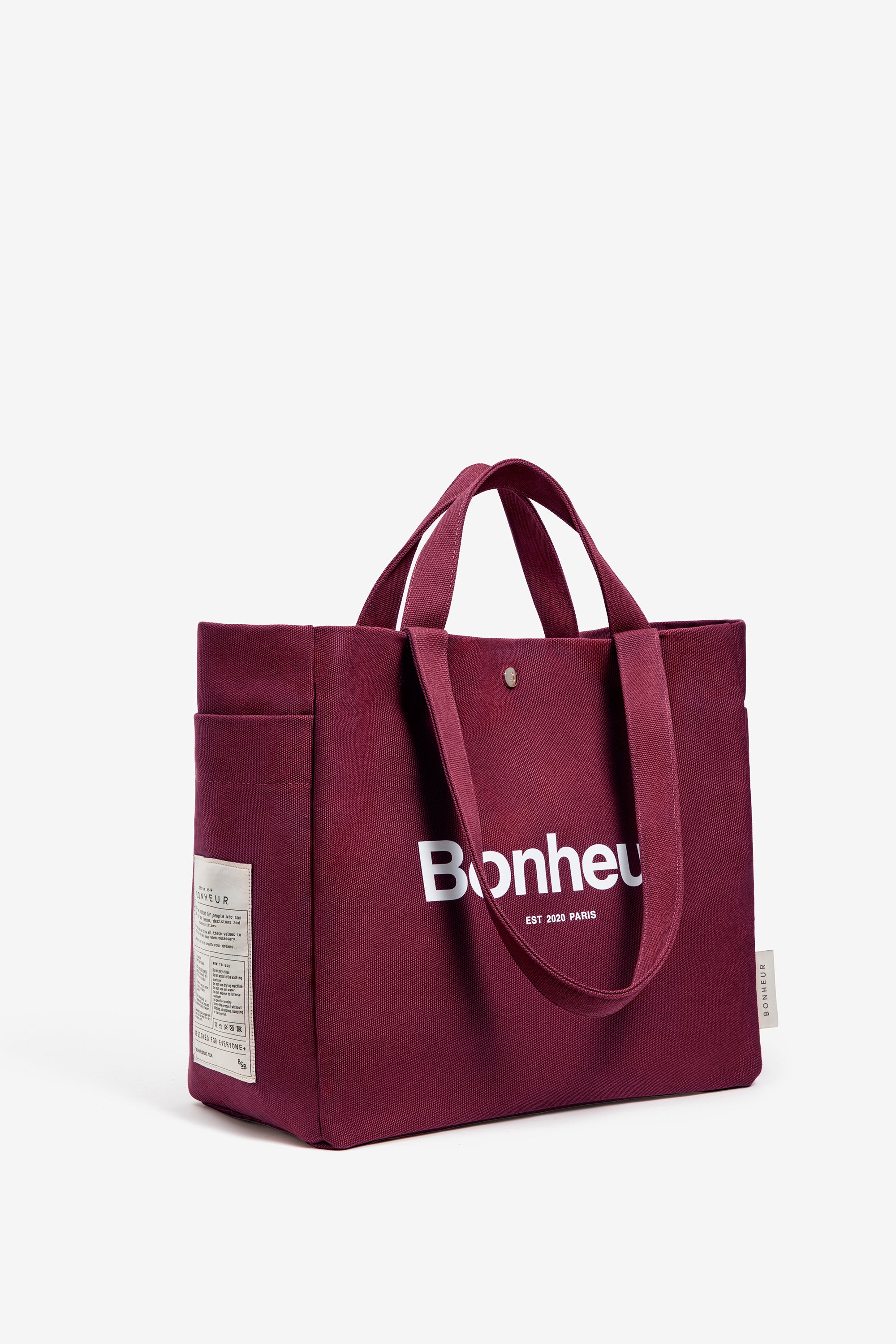N°4 Canvas Cotton Bag- Cherry Red