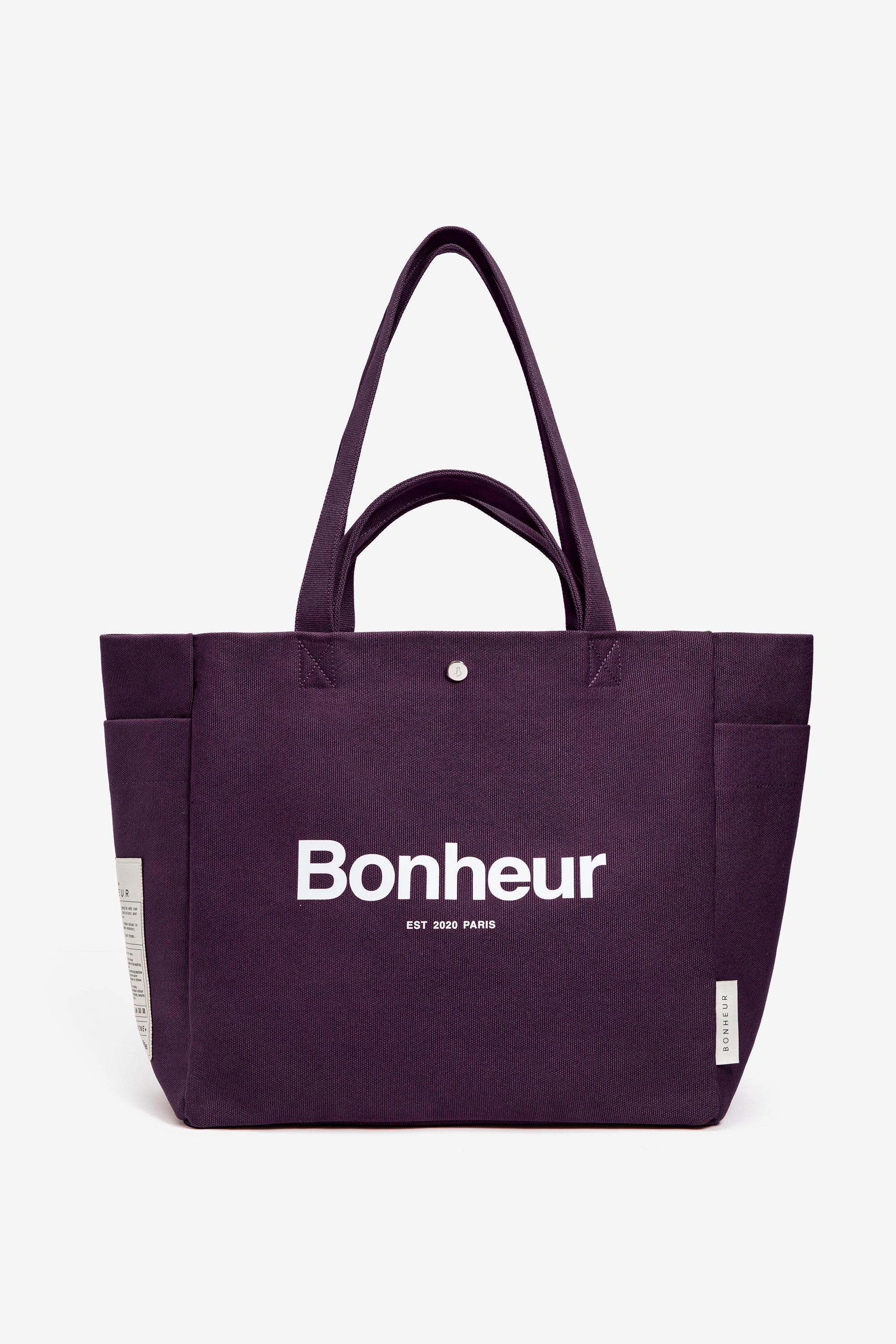 N°4 Canvas Cotton Bag- Plum Purple