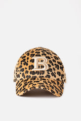 Bonheur Leopard Gabardin Şapka