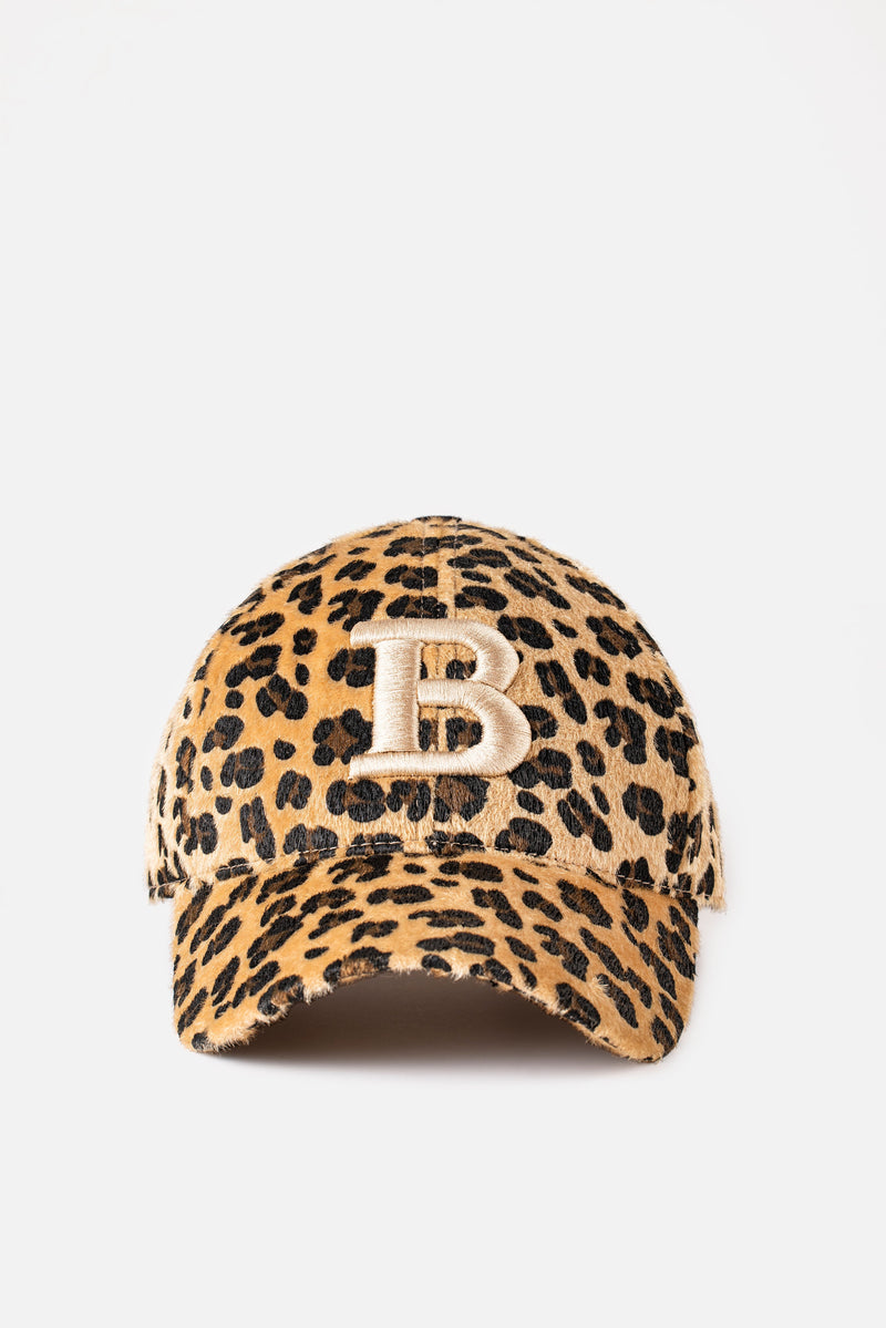 Bonheur Leopard Gabardin Şapka