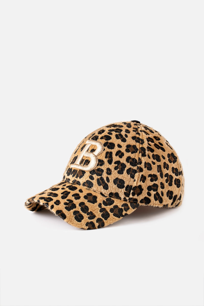 Bonheur Leopard Gabardin Şapka
