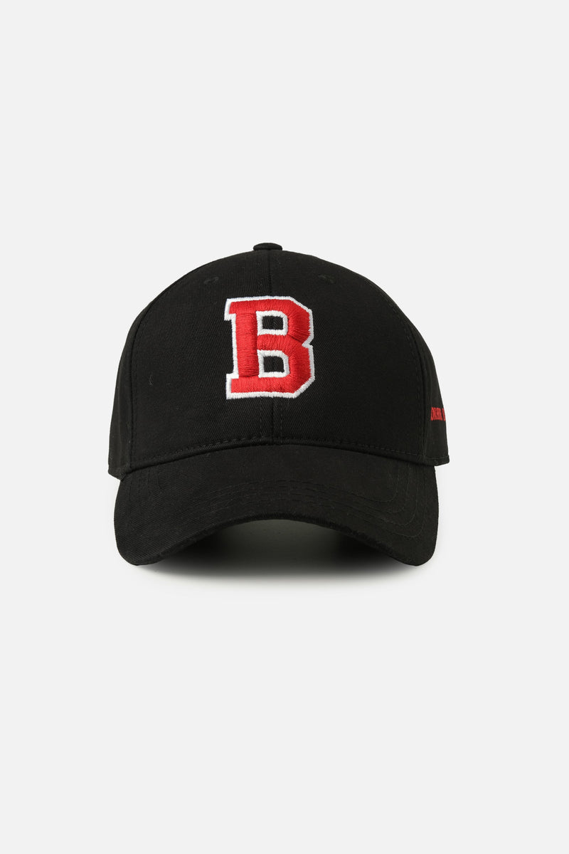 Bonheur B Red Baseball Cap