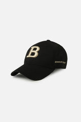 Bonheur B Black Baseball Cap