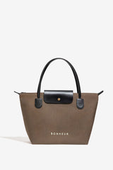 N°7 Canvas Bag- Mocha Cream
