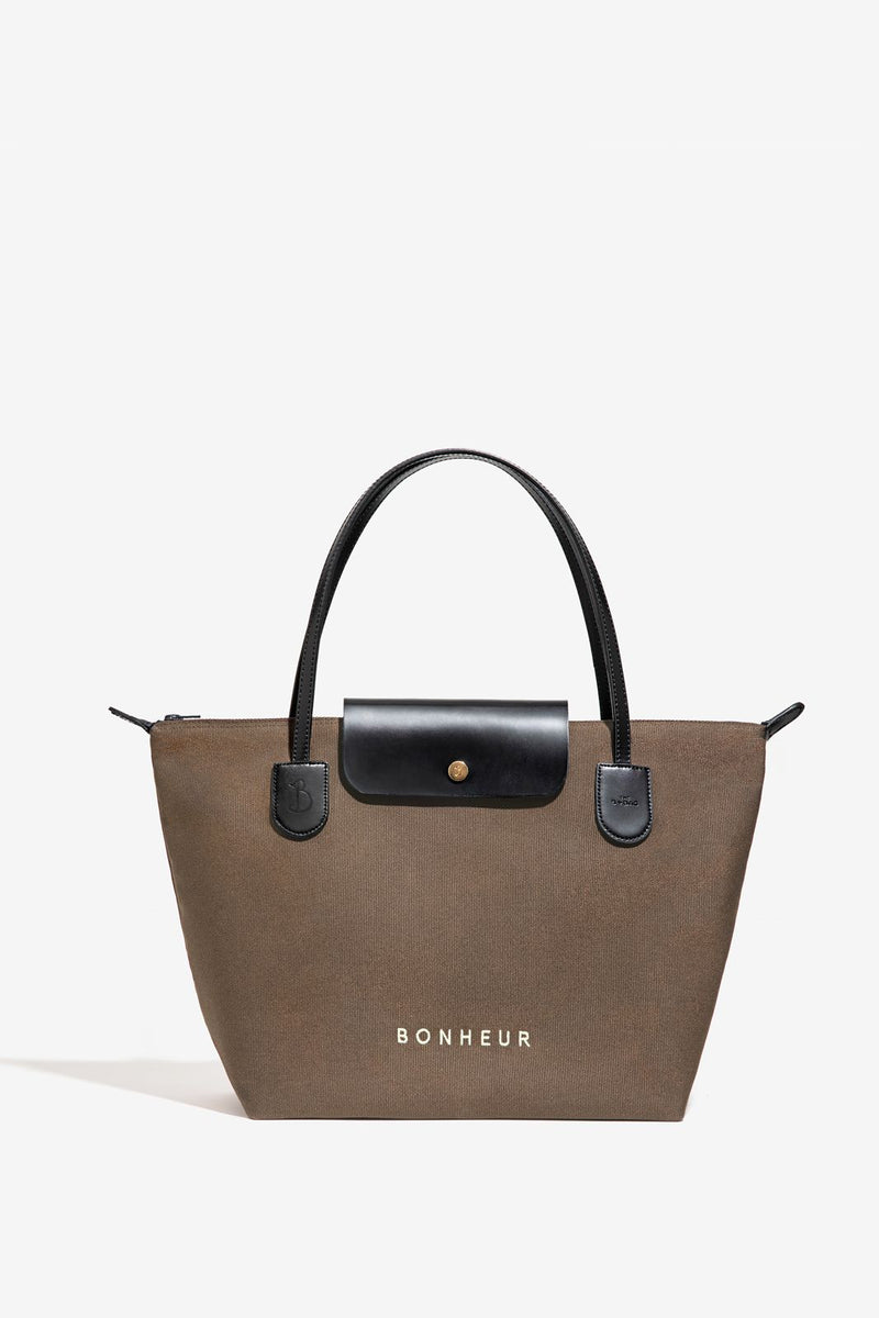 N°7 Canvas Bag- Mocha Cream