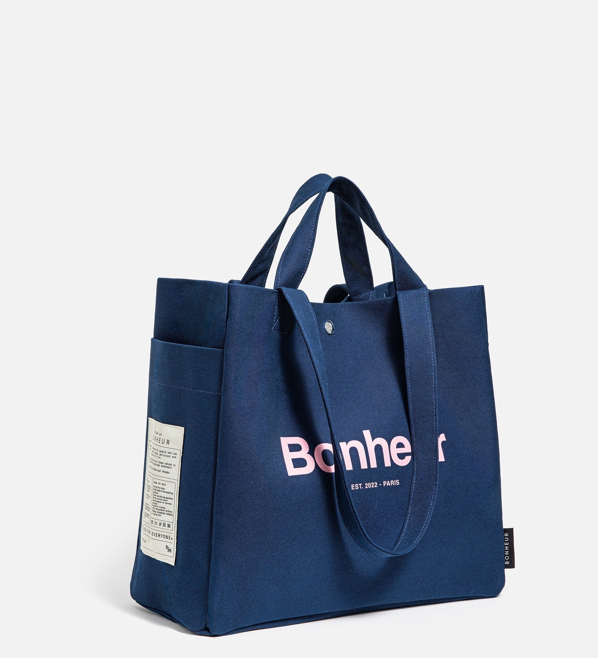 N°4 Canvas Cotton Bag- Dark Jean