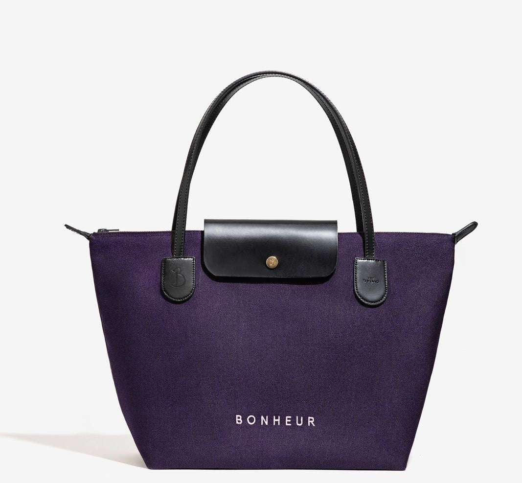 N°7 Canvas Bag- Plum Purple