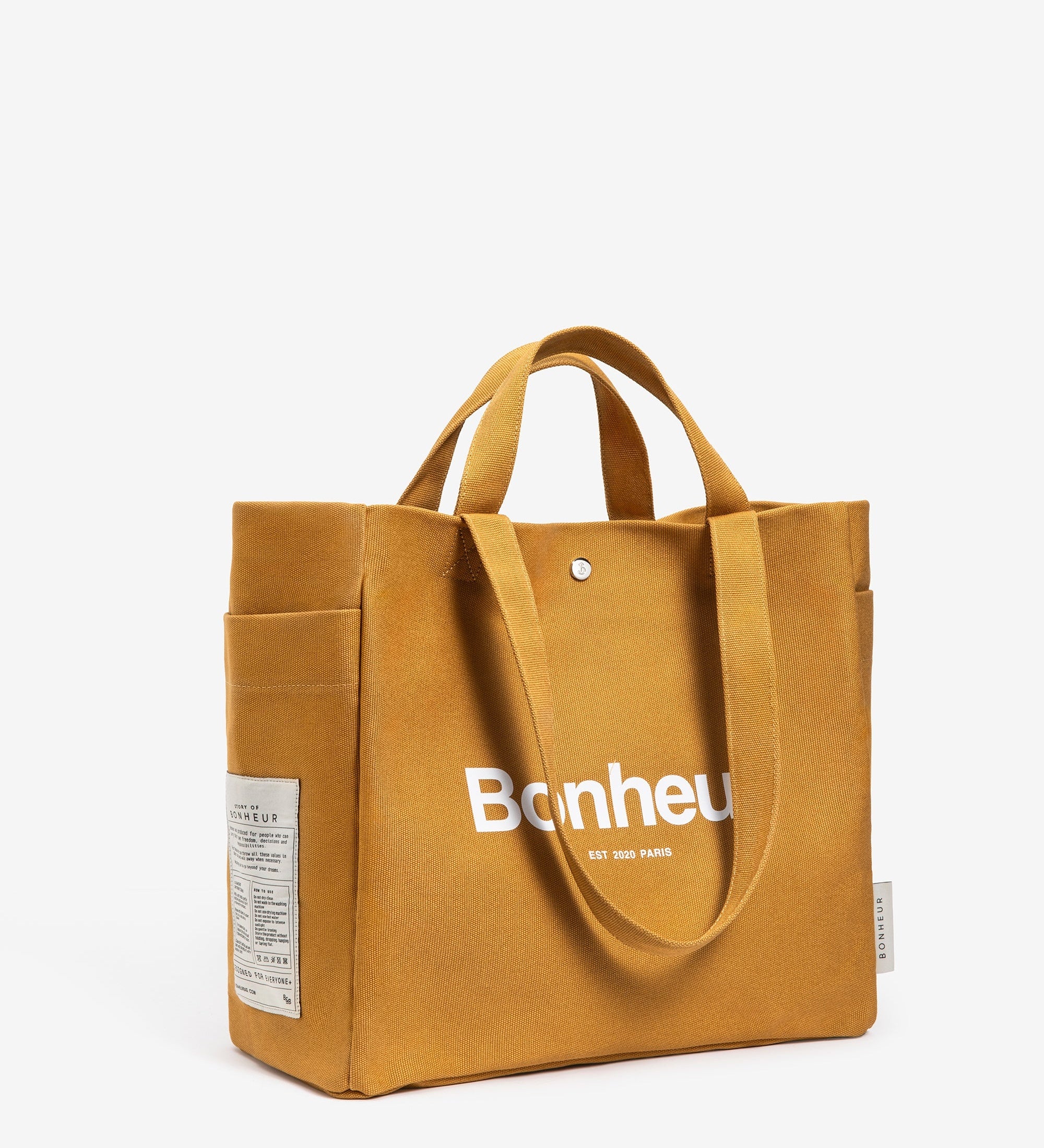 N°4 Canvas Cotton Bag- Amber Yellow