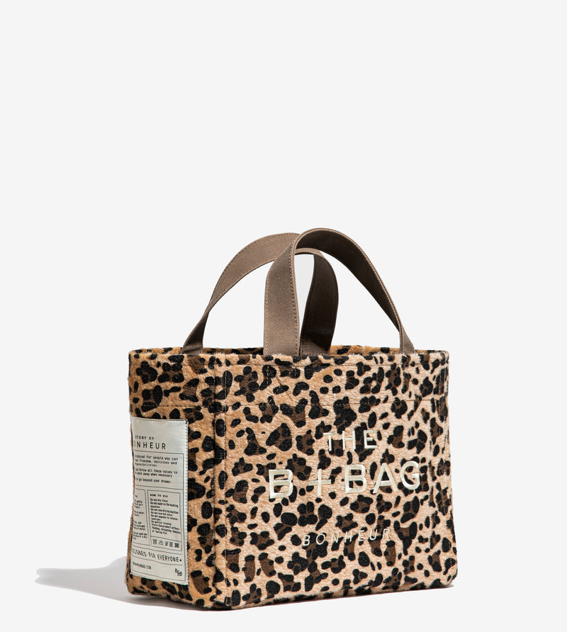 Canvas Leopard Small Tote Bag