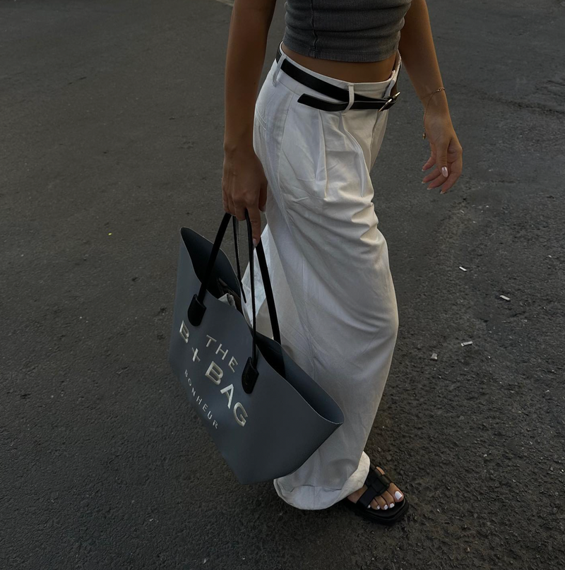 PolyPop Cool Gray Tote Bag